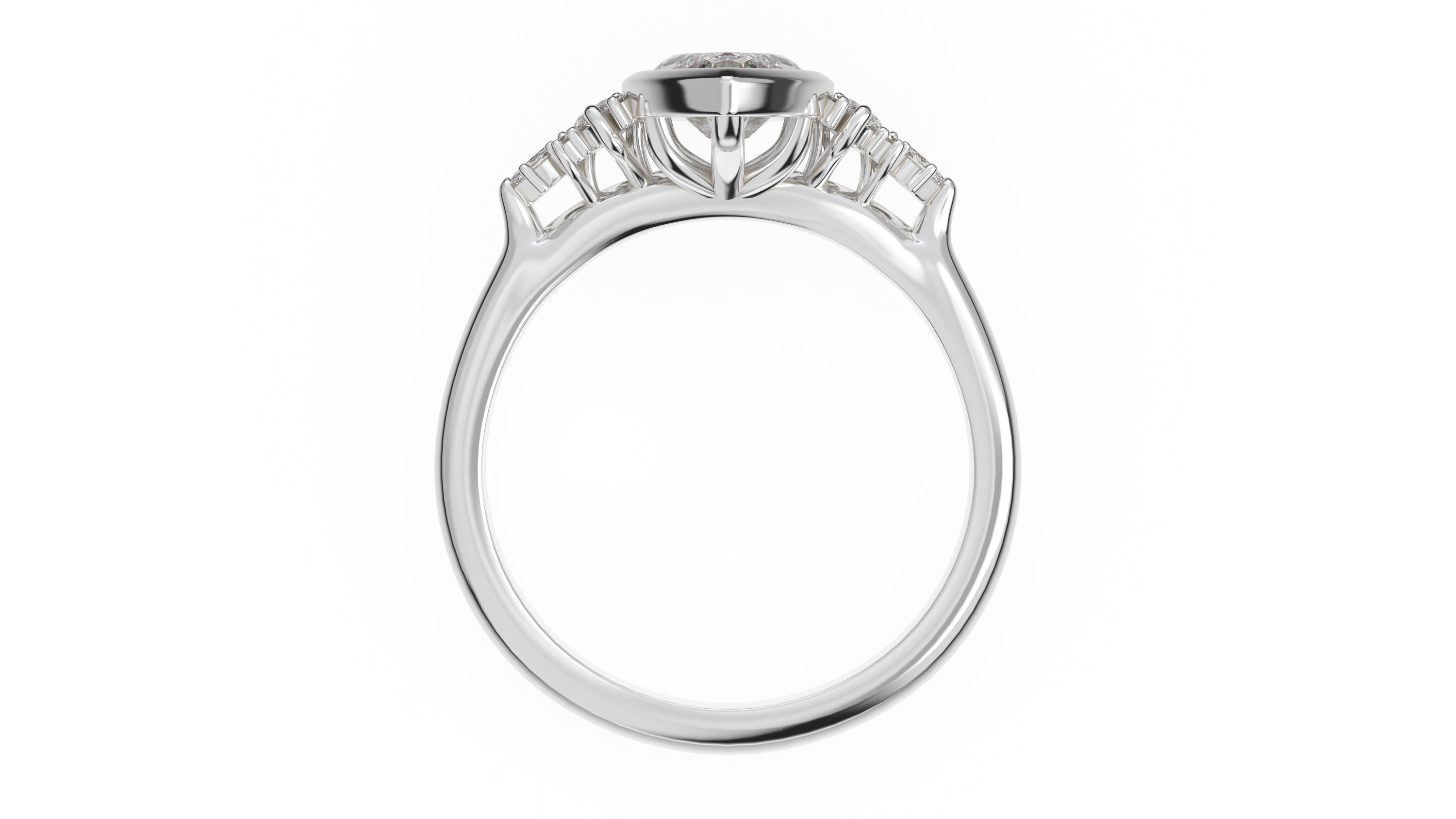 The Bezel Maeve Ring | Marquise Diamond - Lavender Creek Gems