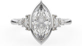 The Bezel Maeve Ring | Marquise Diamond - Lavender Creek Gems