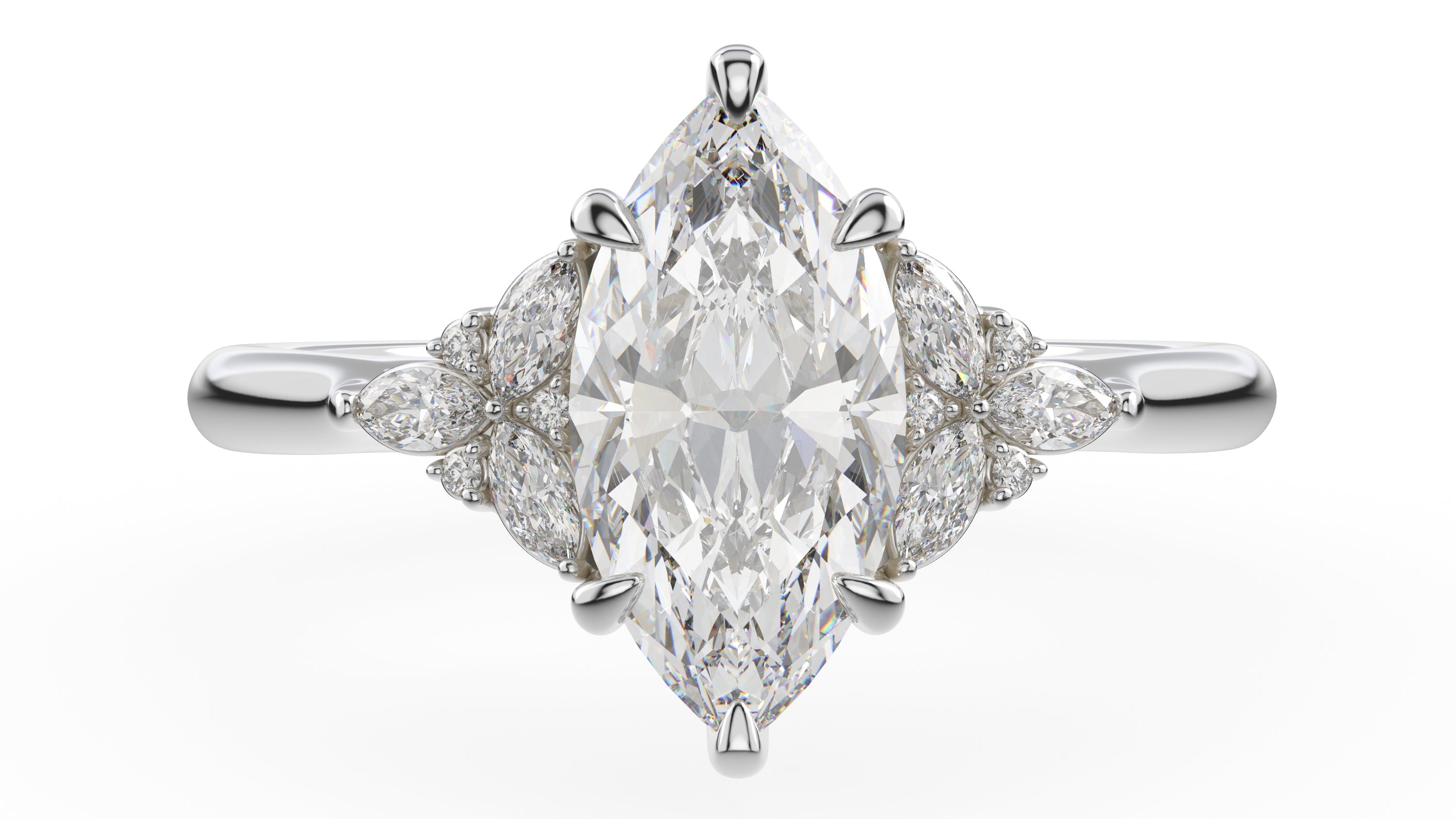 The Meadow Ring | Marquise | Setting Only - Lavender Creek Gems