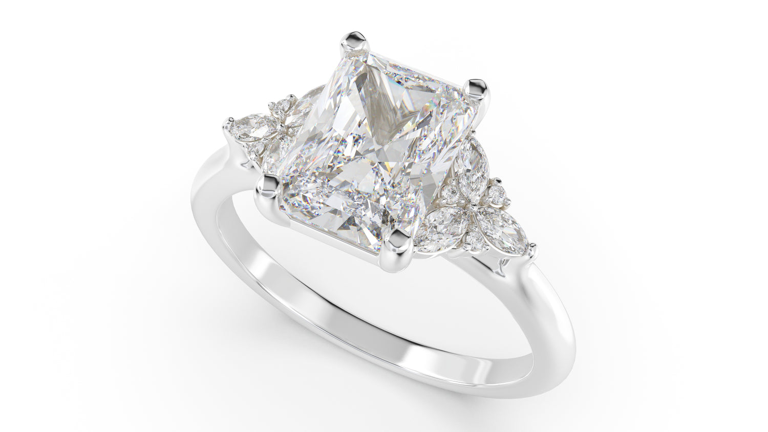 The Meadow Ring | Radiant | Setting Only - Lavender Creek Gems