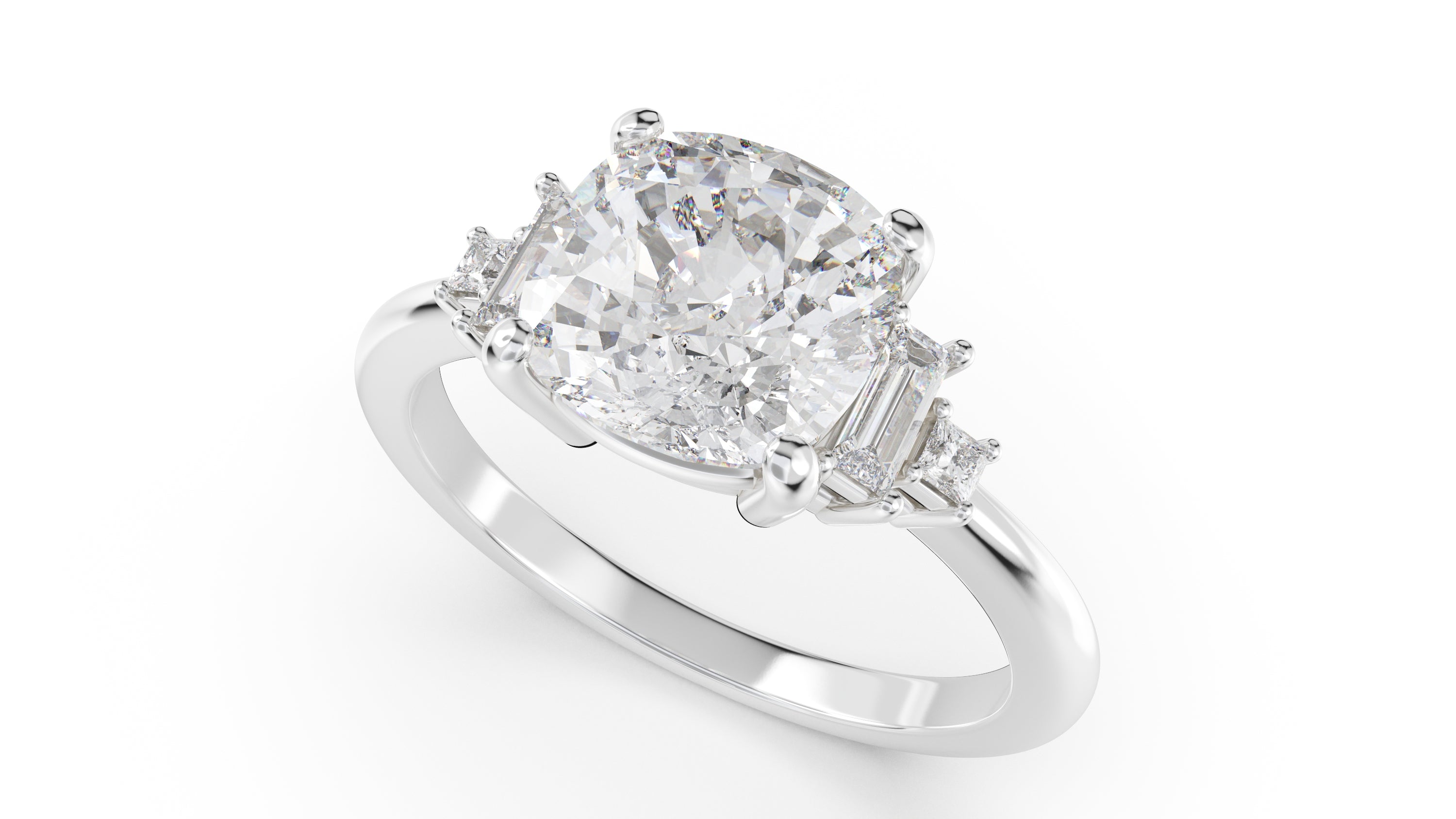The Mira Ring | Cushion | Setting Only - Lavender Creek Gems