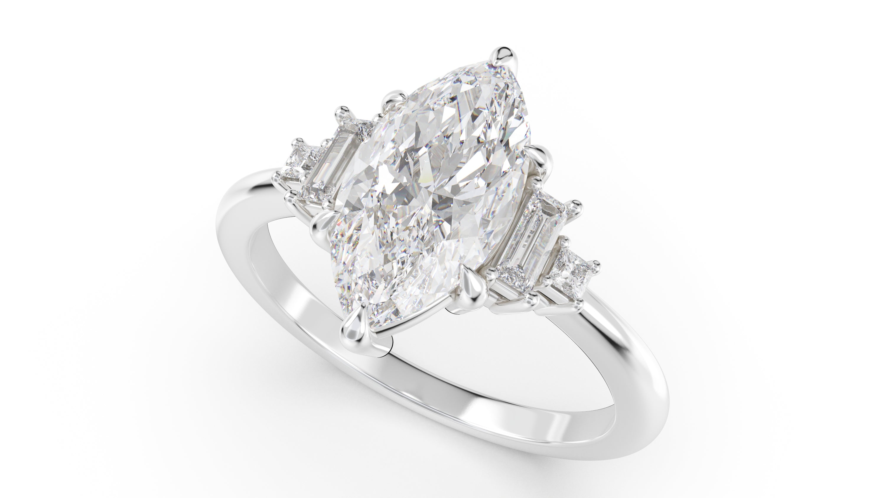 The Mira Ring | Marquise | Setting Only - Lavender Creek Gems