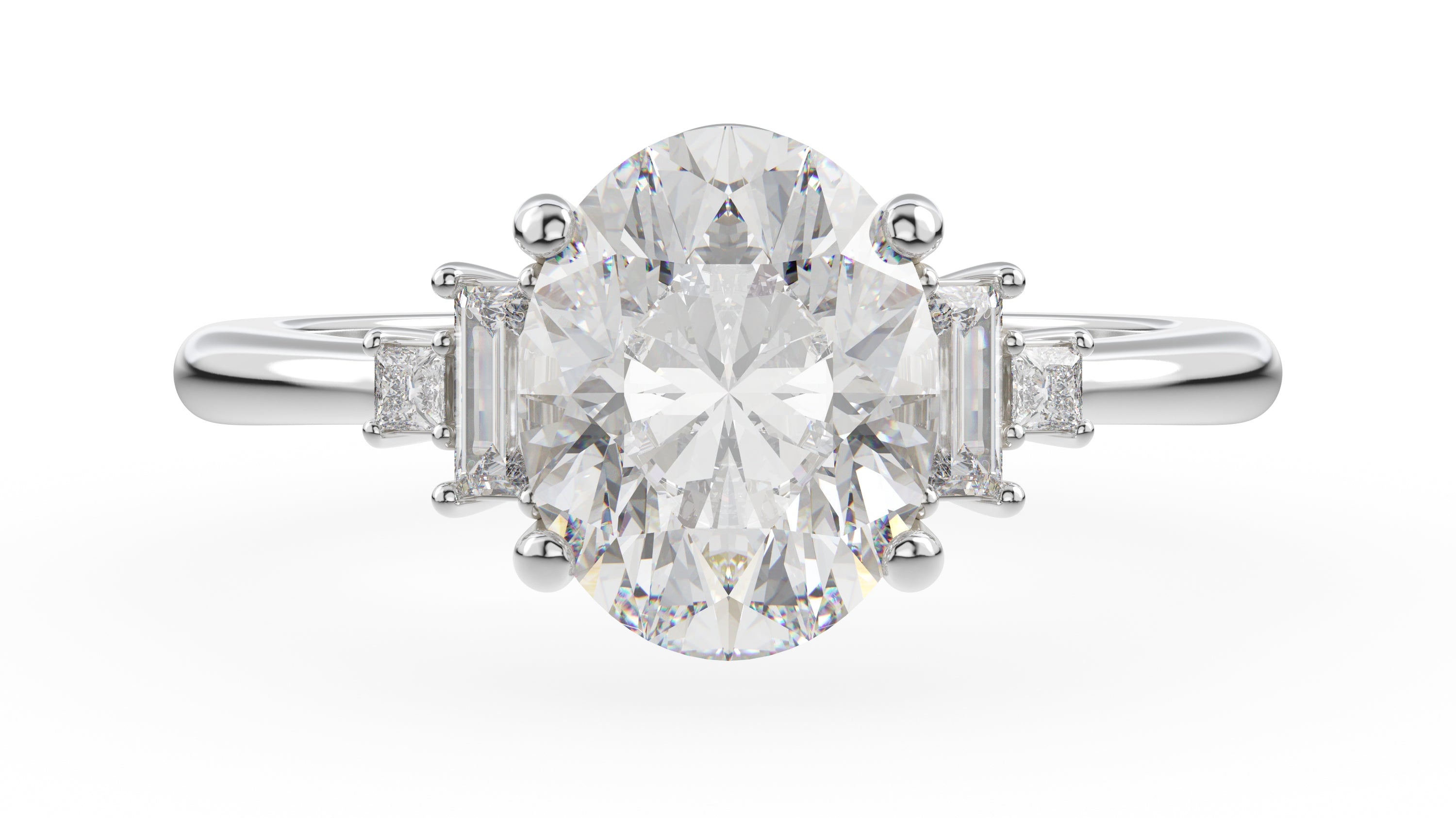 The Mira Ring | Oval | Setting Only - Lavender Creek Gems