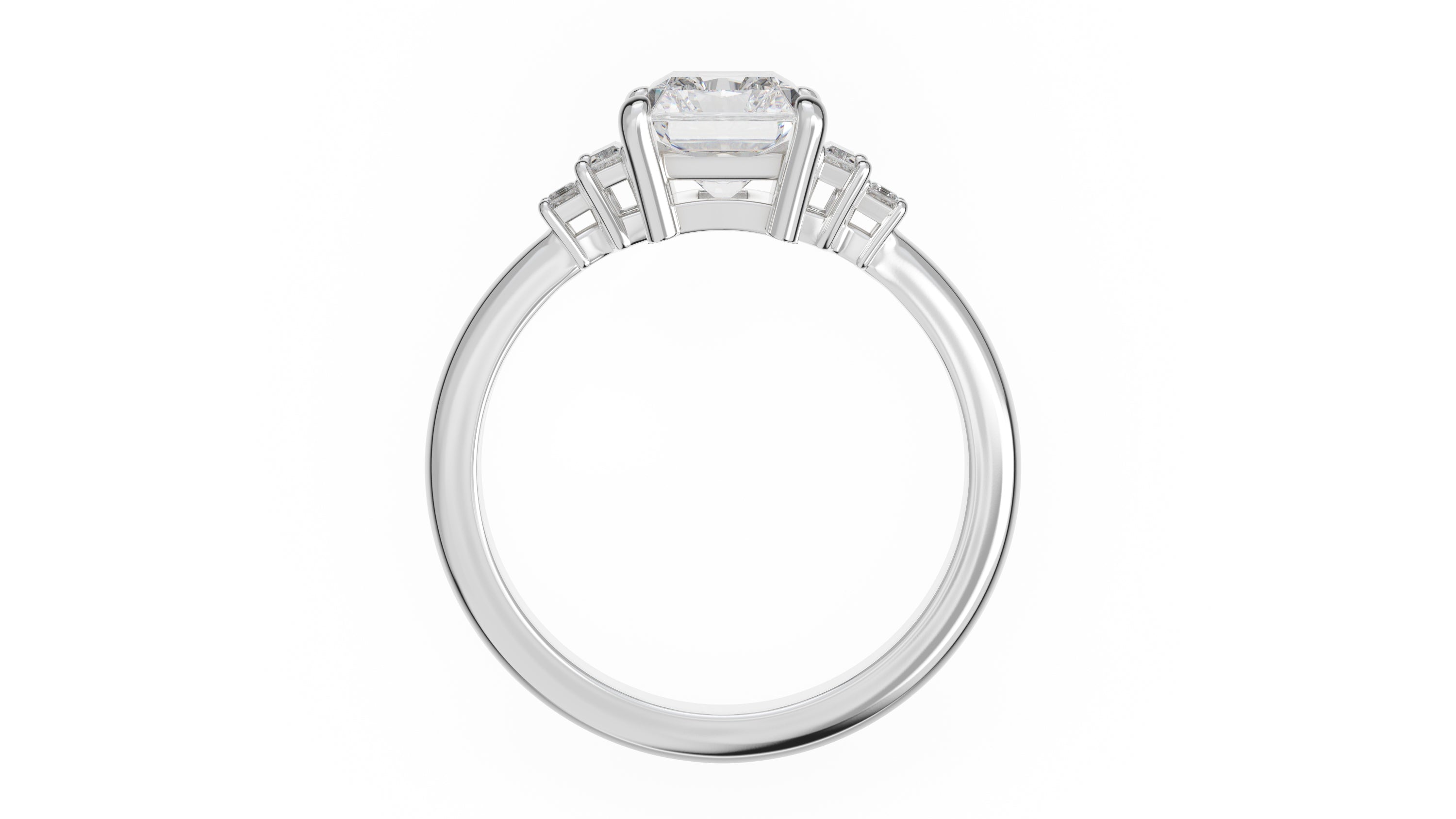 The Mira Ring | Radiant | Setting Only - Lavender Creek Gems