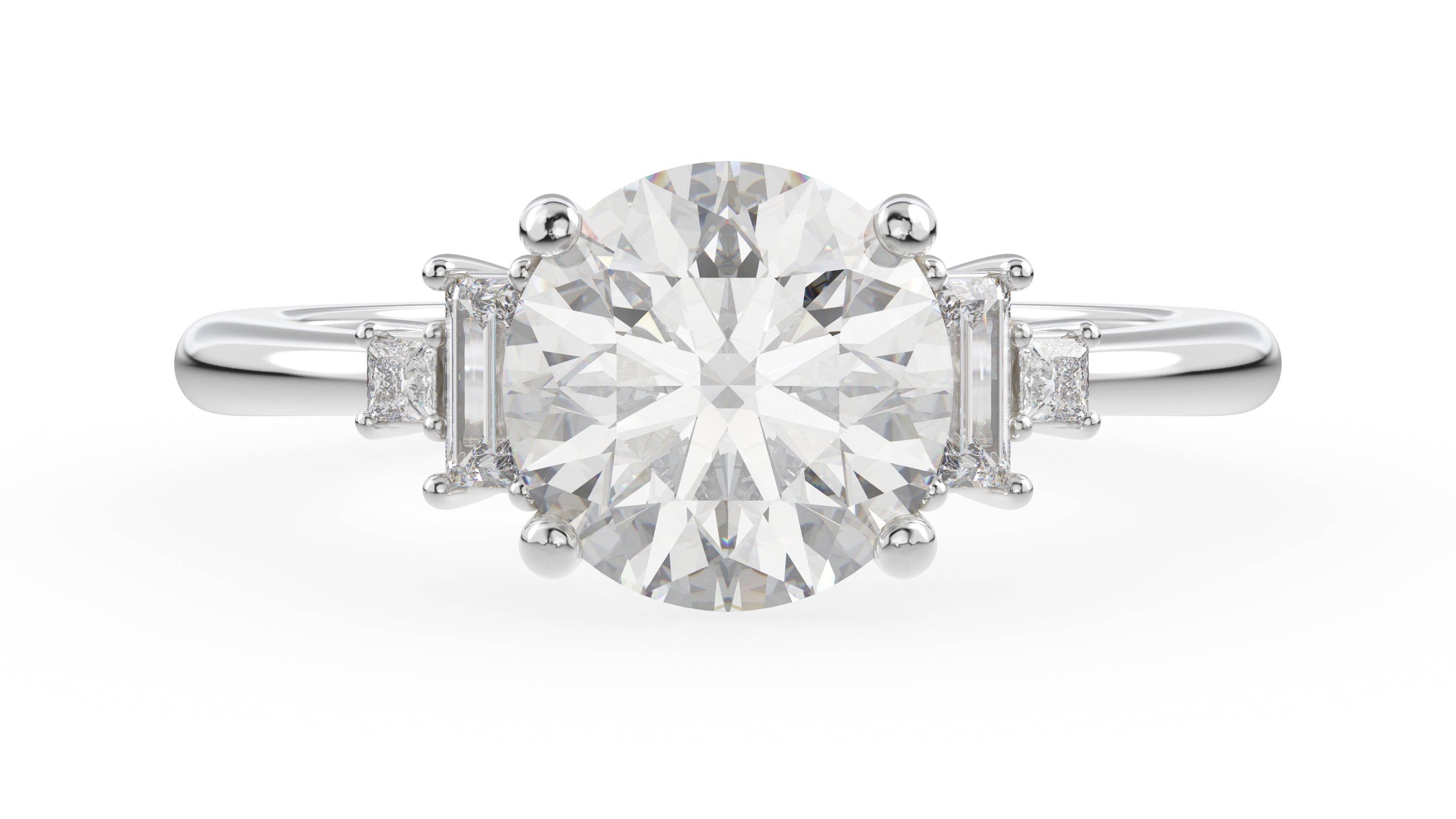 The Mira Ring | Round | Setting Only - Lavender Creek Gems