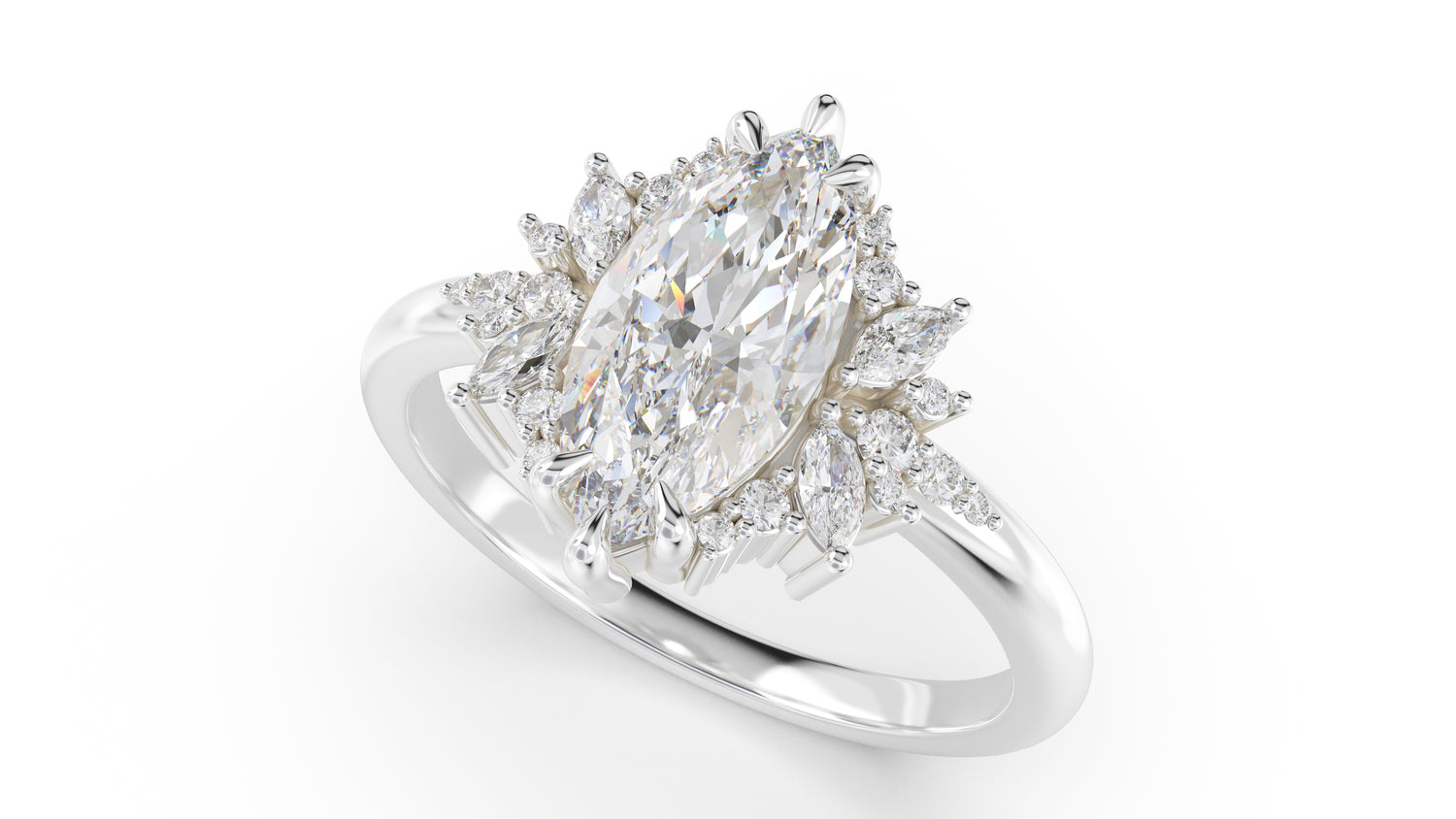 The Reverie Ring | Marquise | Setting Only - Lavender Creek Gems