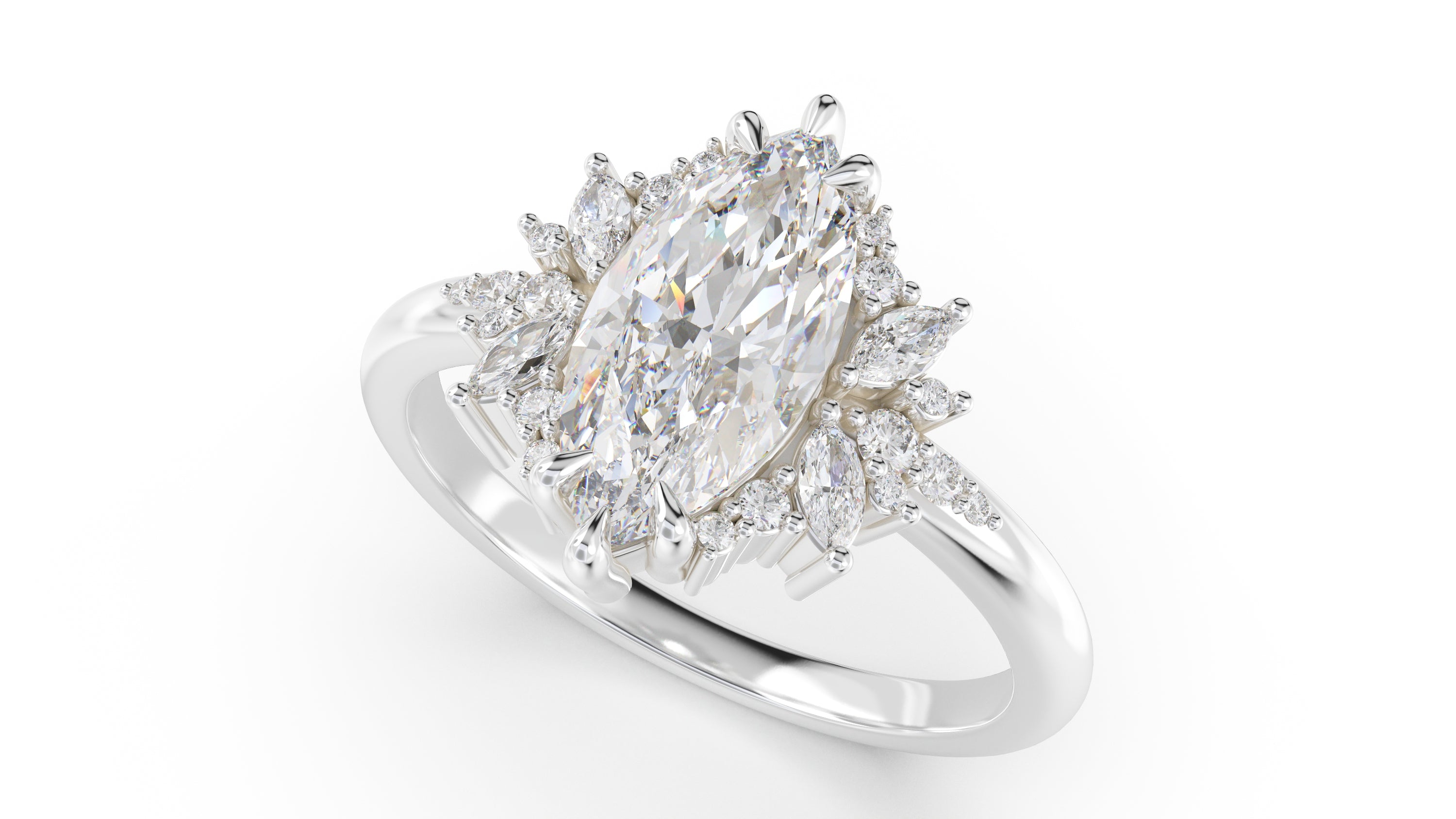 The Reverie Ring | Marquise | Setting Only - Lavender Creek Gems