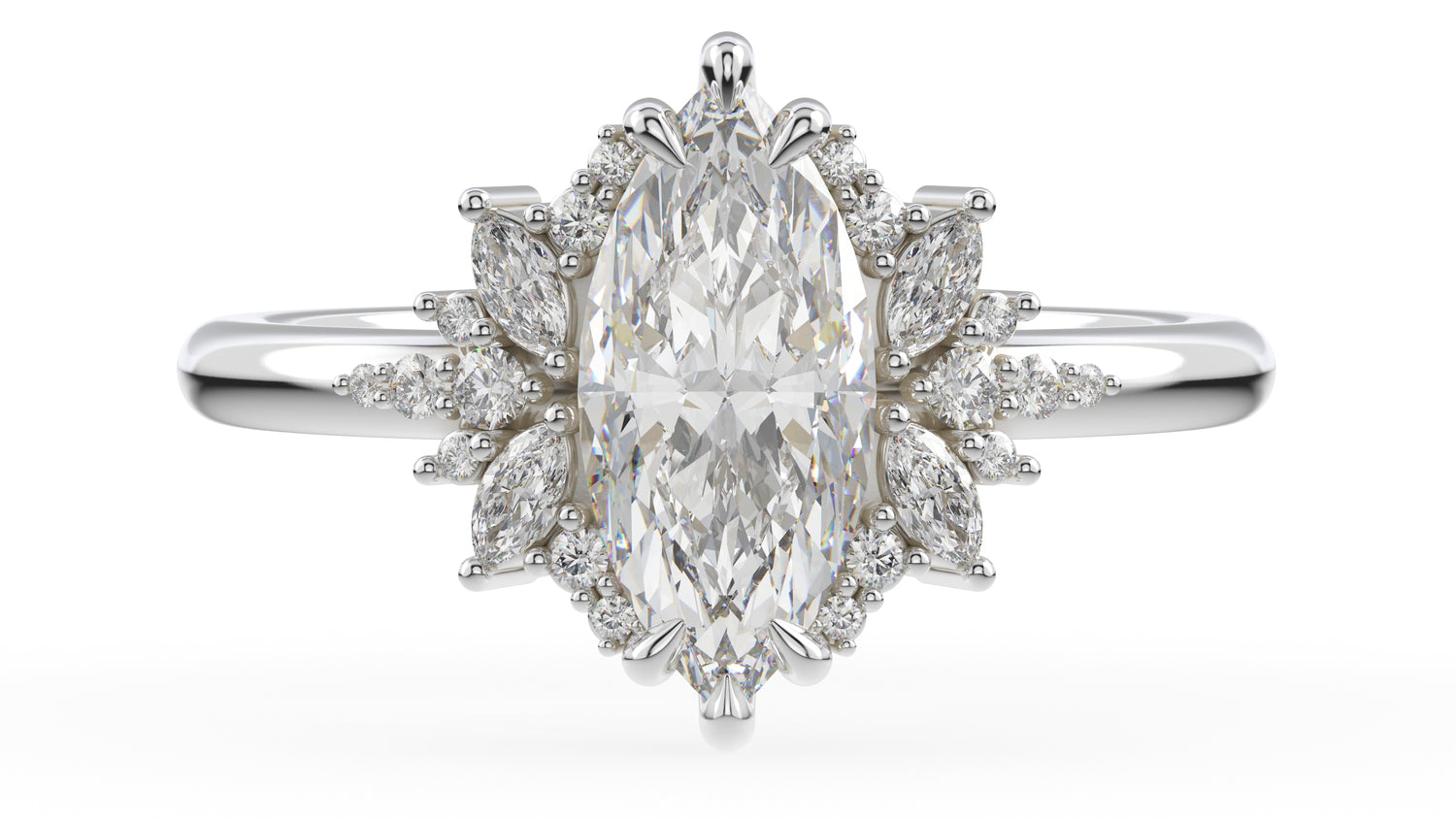 The Reverie Ring | Marquise | Setting Only - Lavender Creek Gems