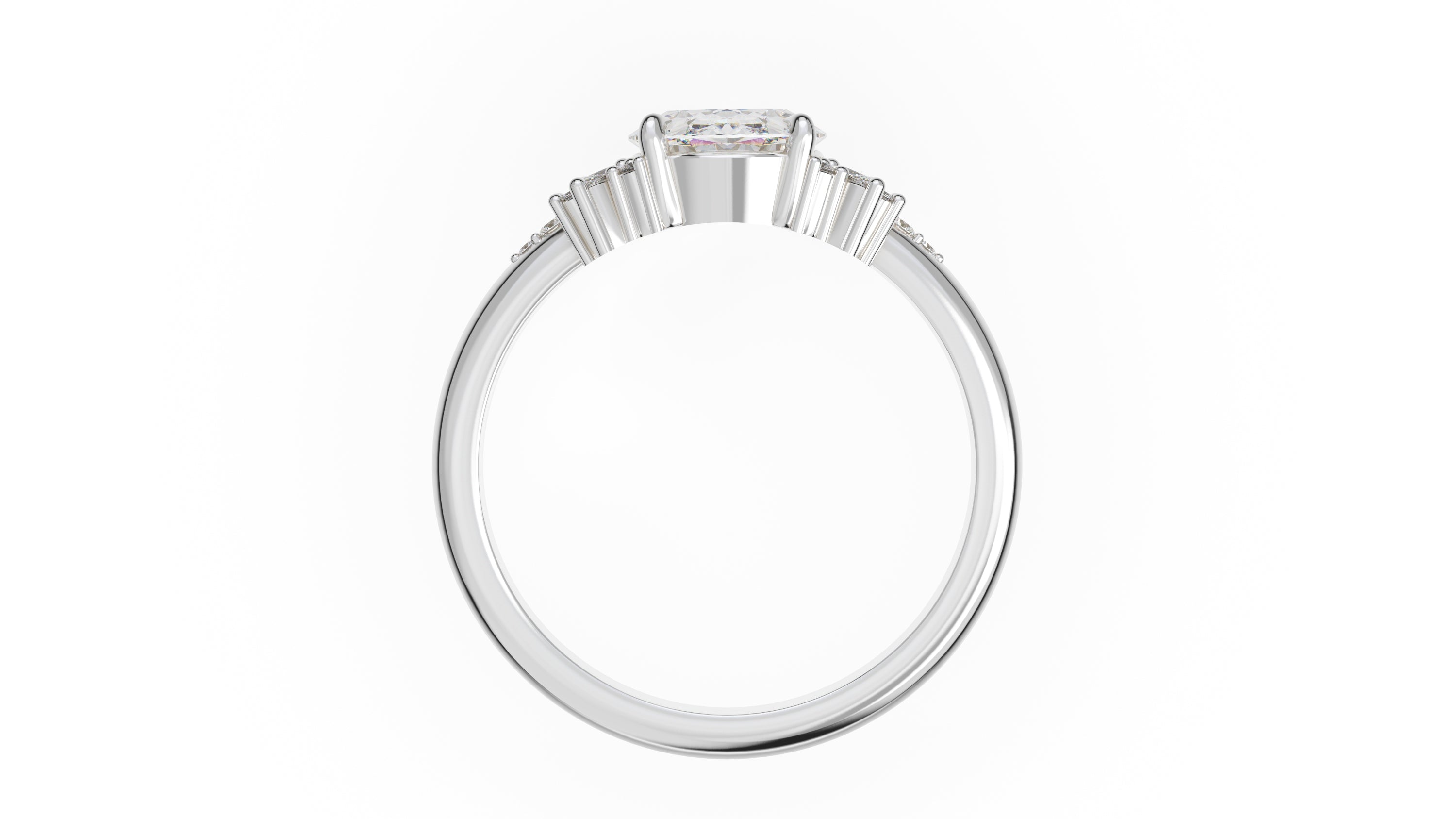 The Reverie Ring | Oval | Setting Only - Lavender Creek Gems