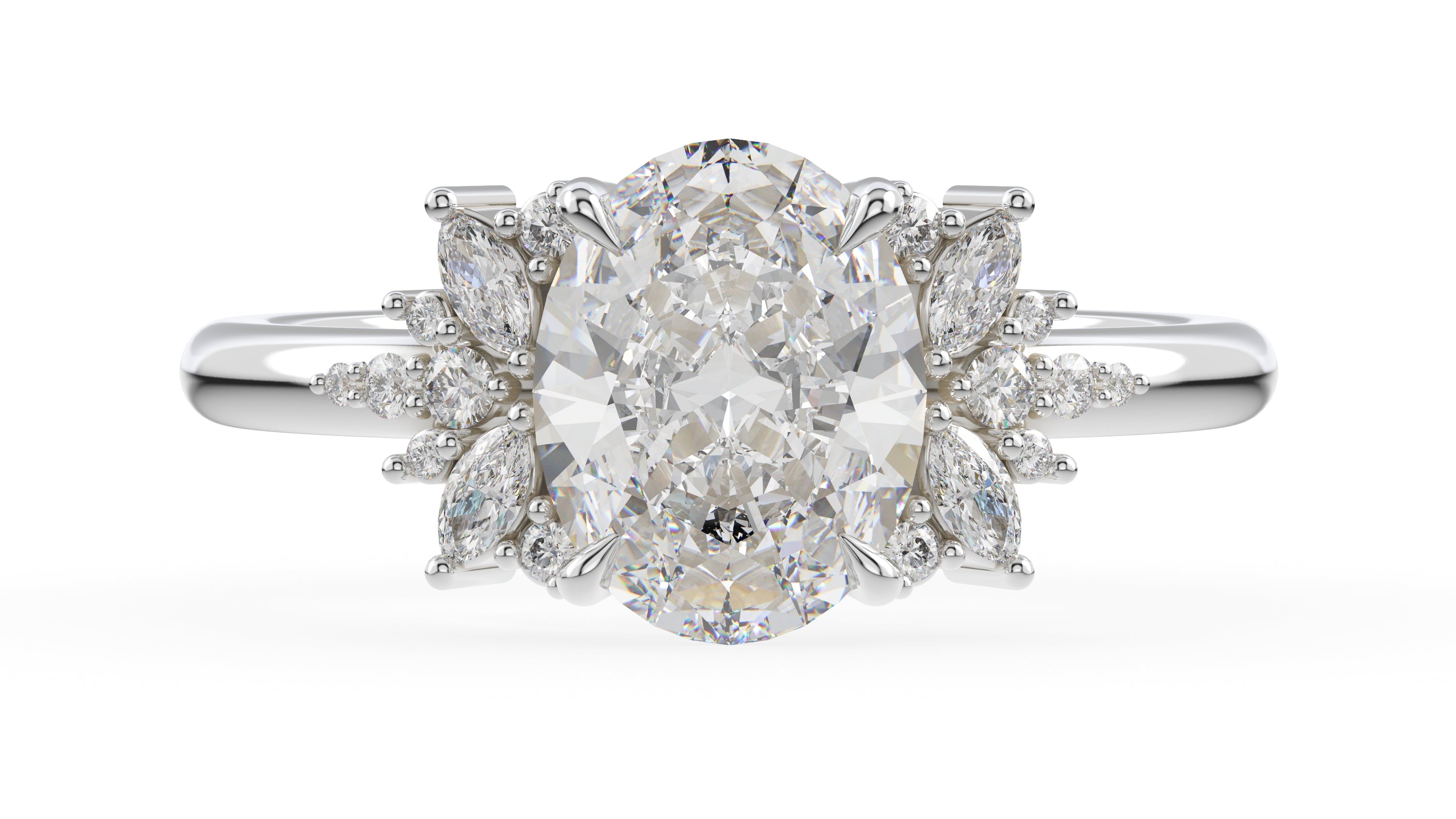 The Reverie Ring | Oval | Setting Only - Lavender Creek Gems