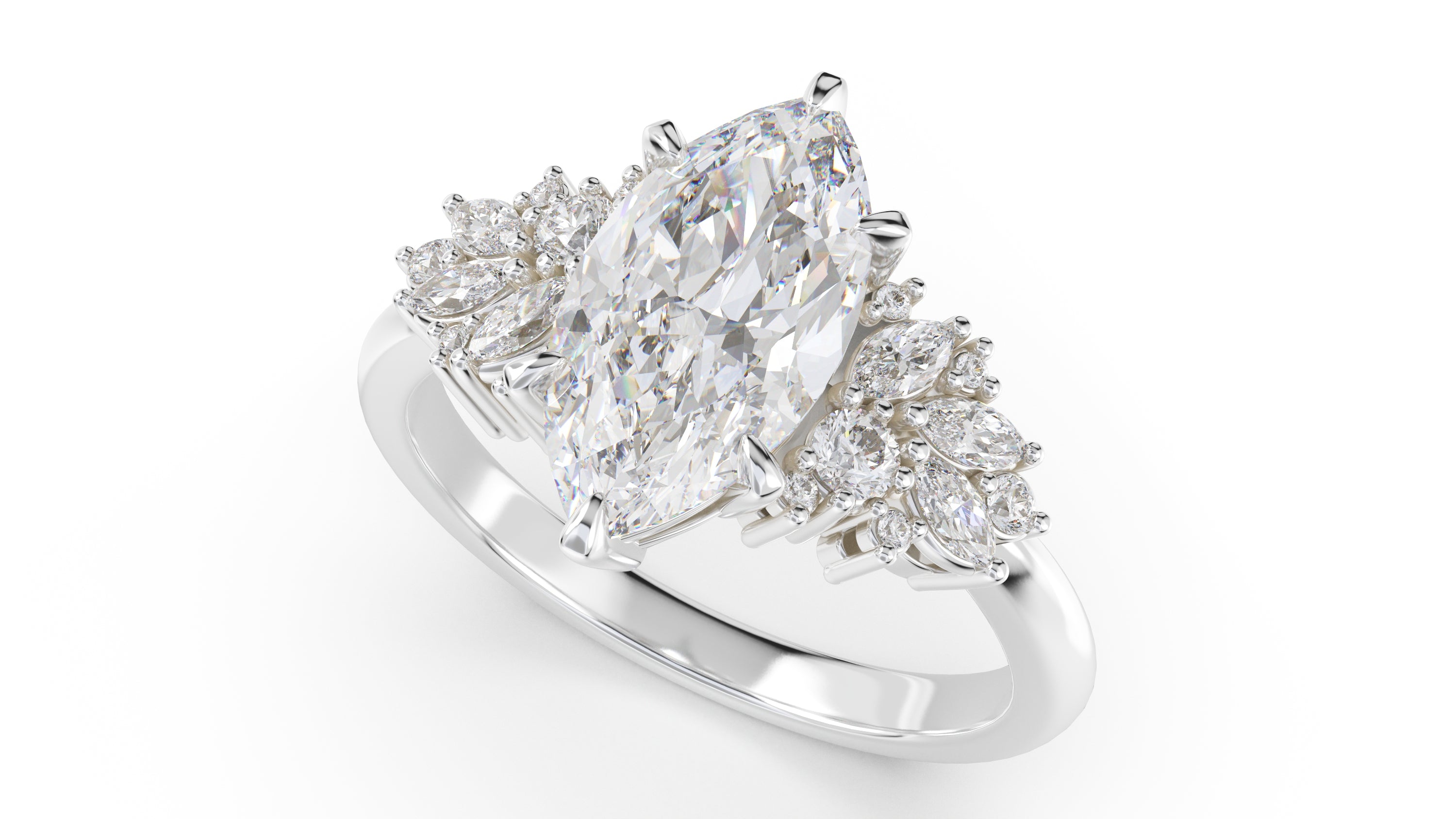 The Rosalie Ring | Marquise | Setting Only - Lavender Creek Gems