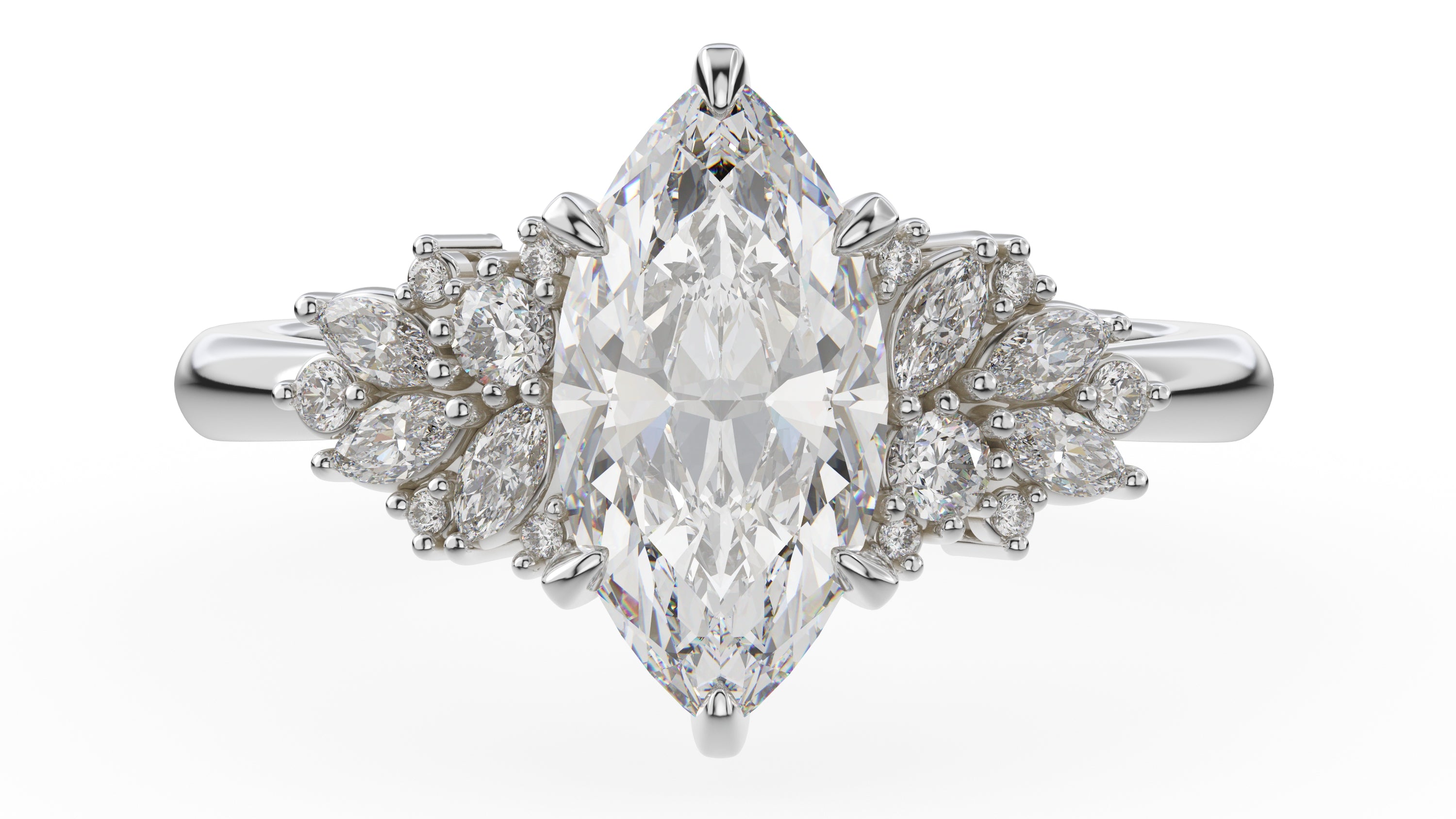 The Rosalie Ring | Marquise | Setting Only - Lavender Creek Gems