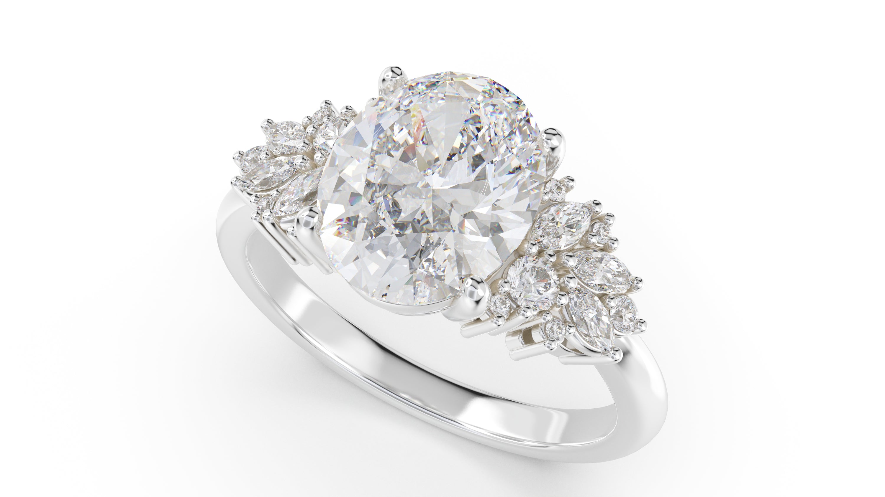 The Rosalie Ring | Oval | Setting Only - Lavender Creek Gems