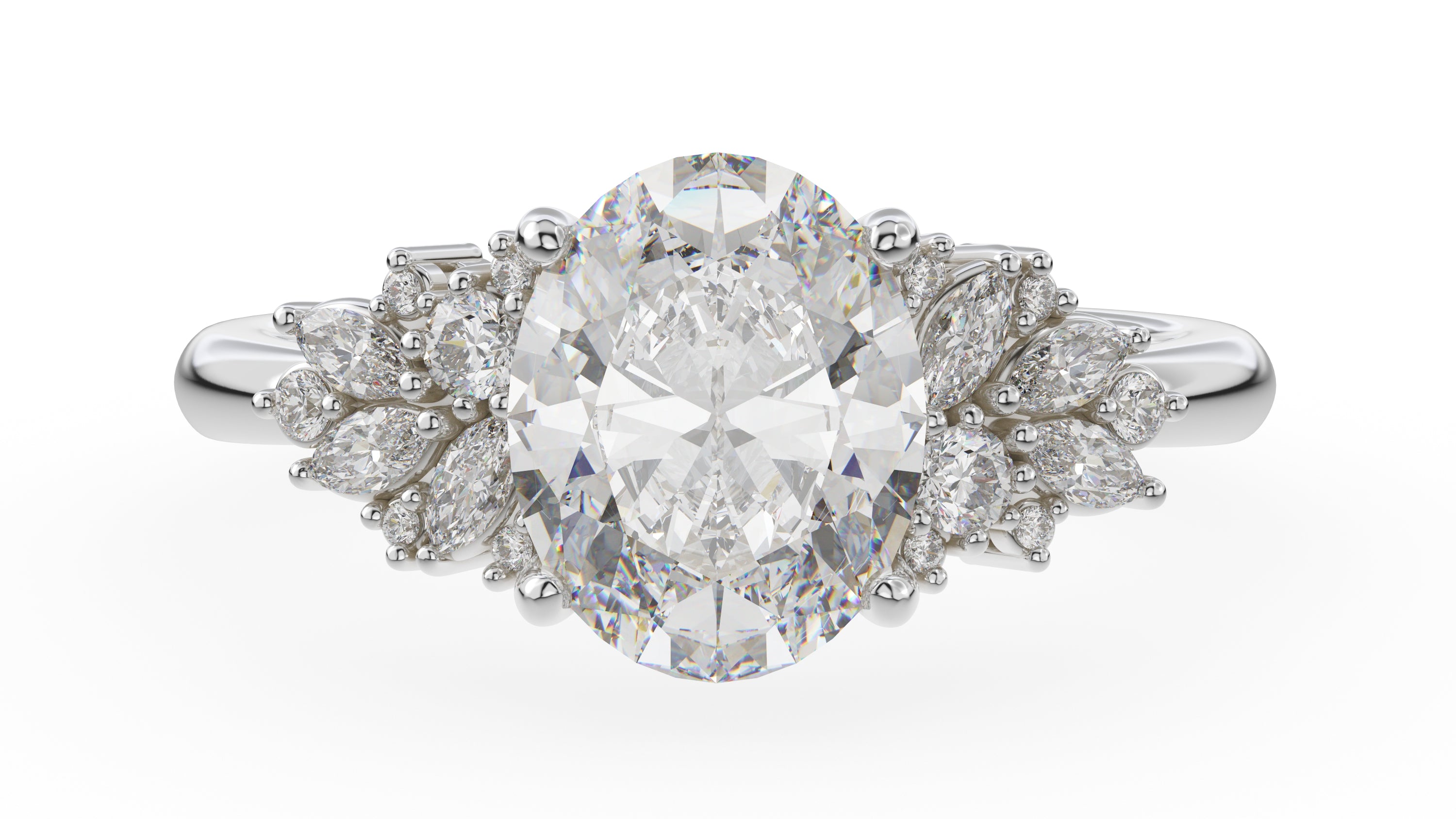 The Rosalie Ring | Oval | Setting Only - Lavender Creek Gems