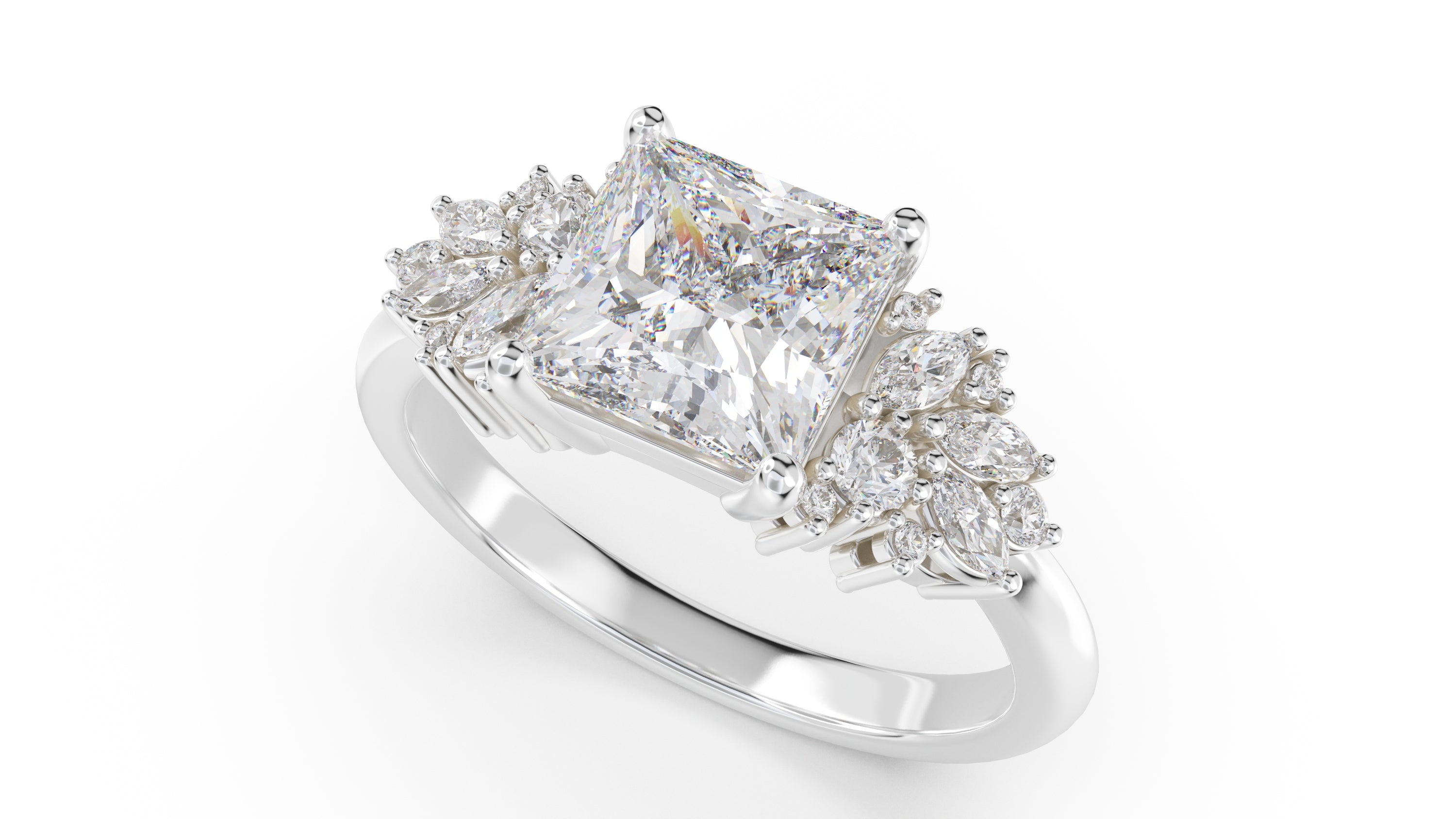 The Rosalie Ring | Princess | Setting Only - Lavender Creek Gems