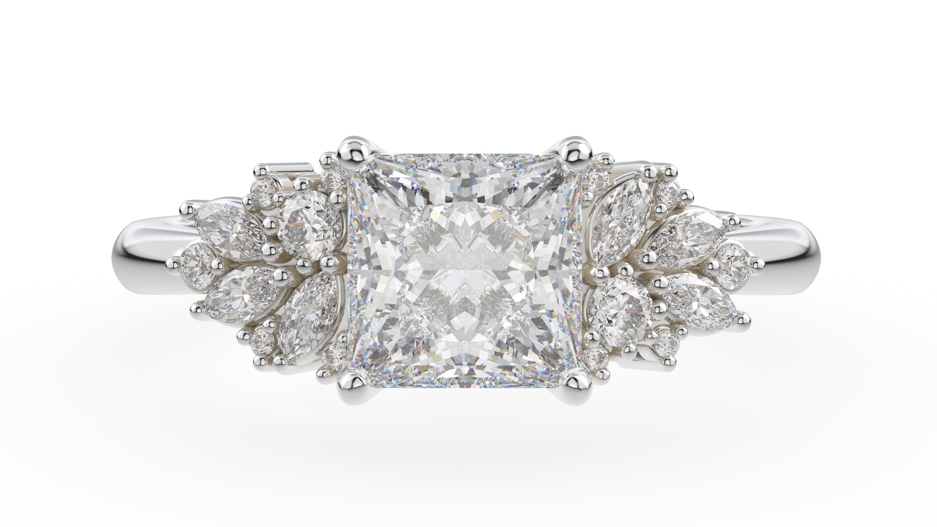 The Rosalie Ring | Princess | Setting Only - Lavender Creek Gems
