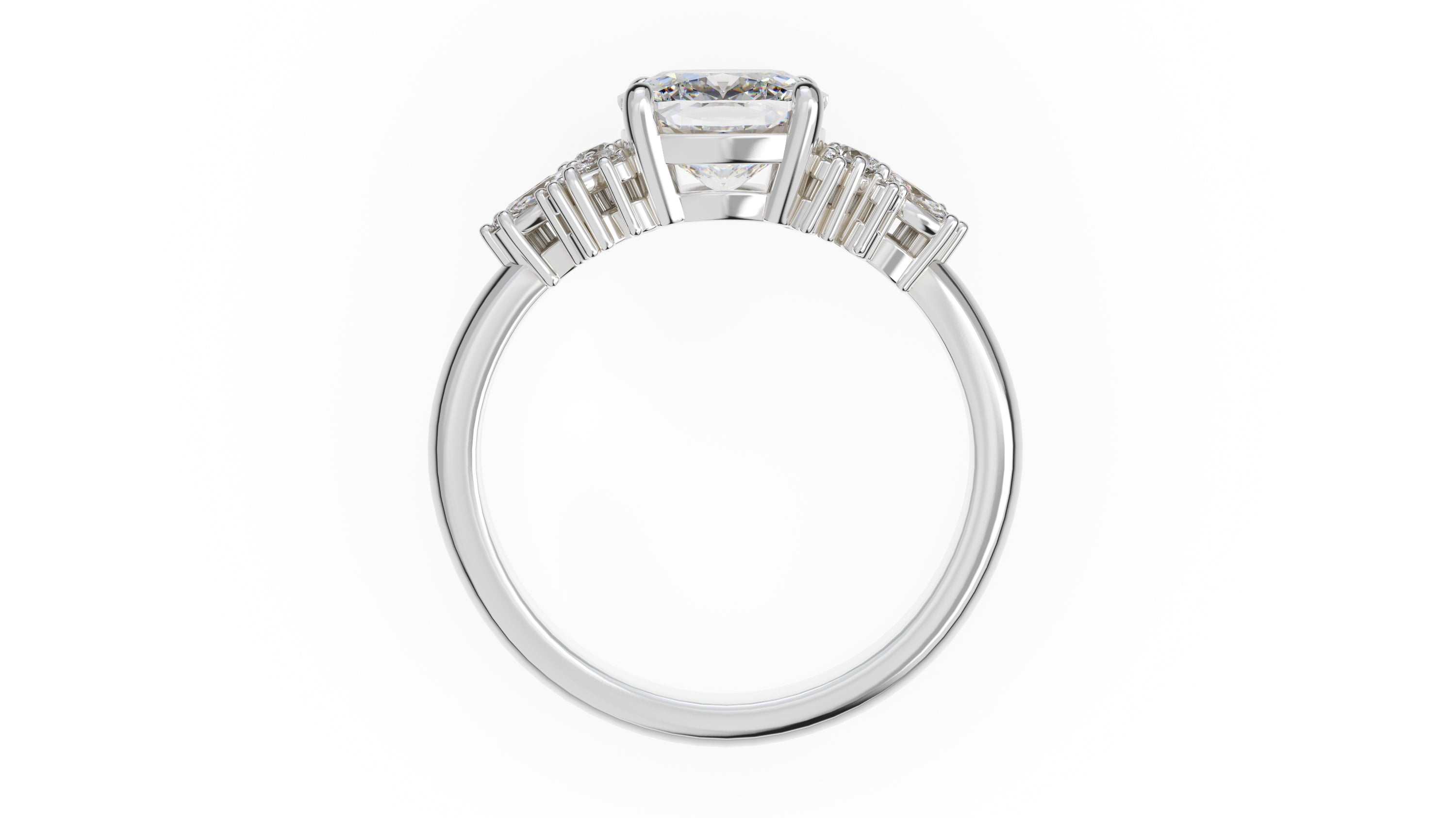 The Rosalie Ring | Cushion | Setting Only - Lavender Creek Gems