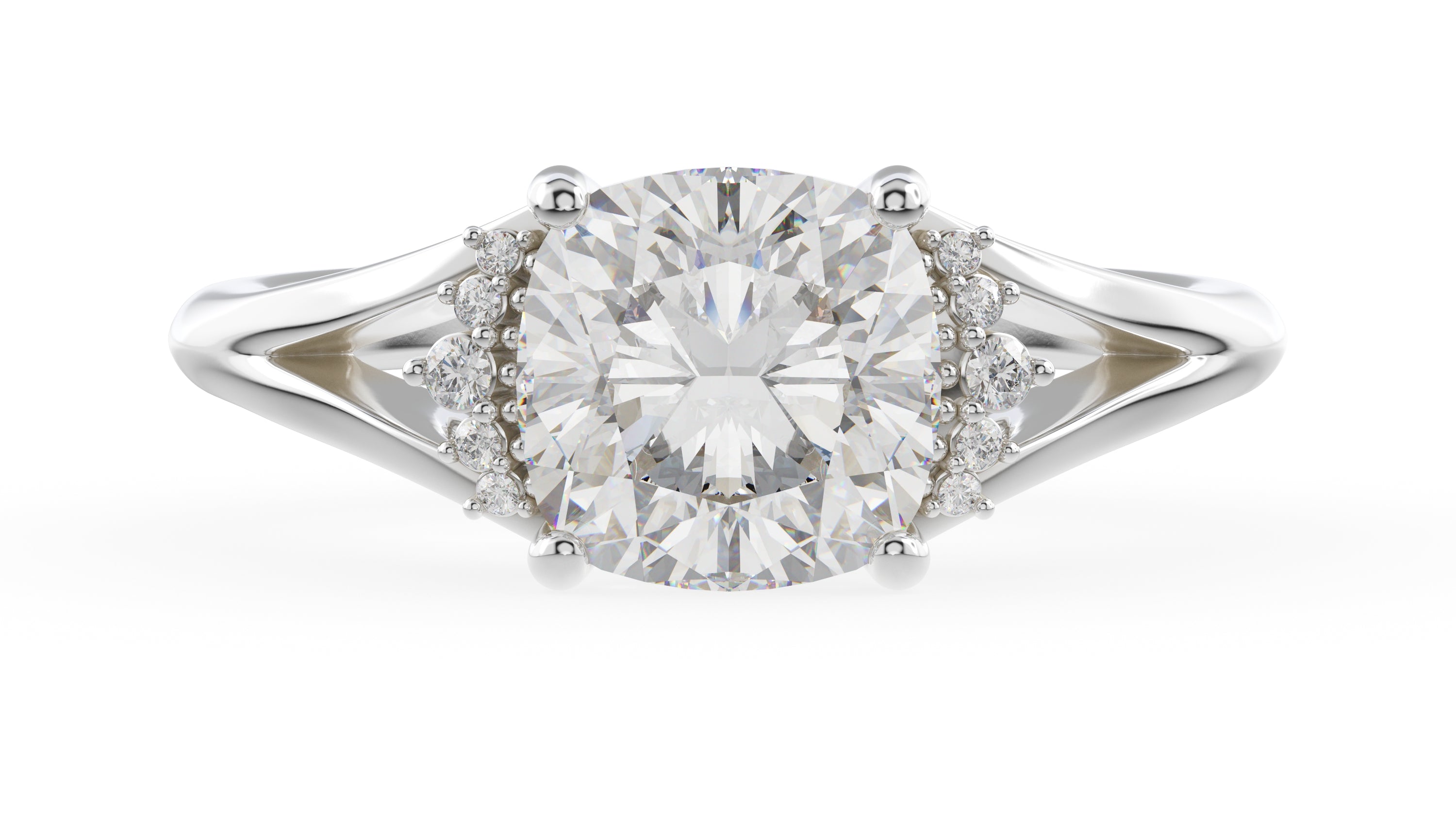 The Serendipity Ring | Cushion | Setting Only - Lavender Creek Gems
