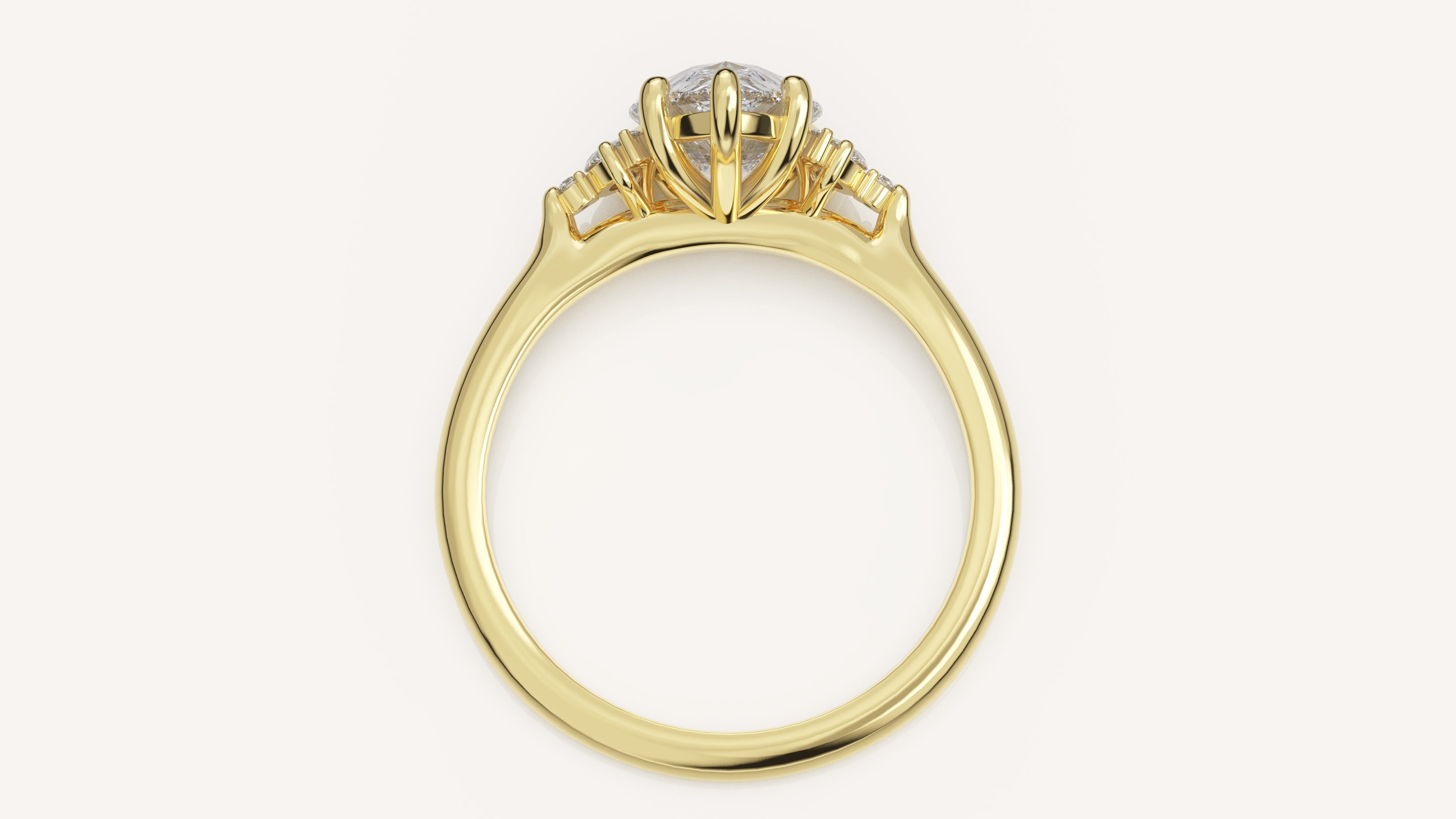 The Maren Ring | Pear | Setting Only - Lavender Creek Gems