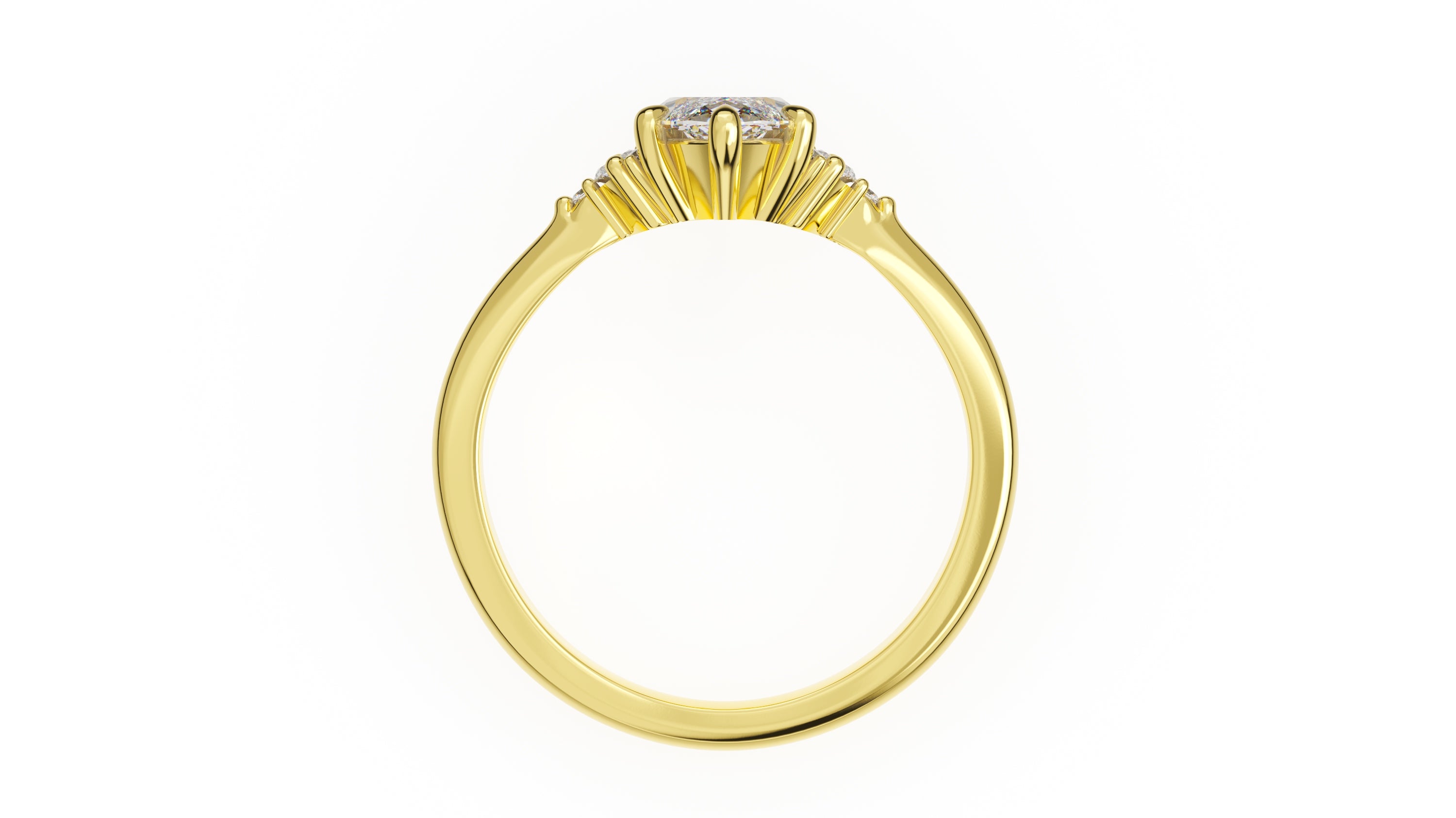 The Low Maren Ring | Marquise | Setting Only - Lavender Creek Gems