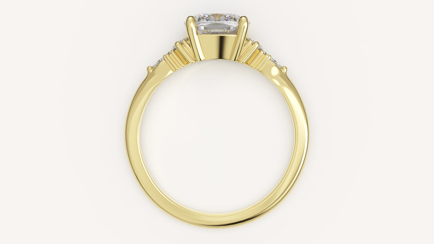 The Low Maeve Ring | Cushion | Setting Only - Lavender Creek Gems