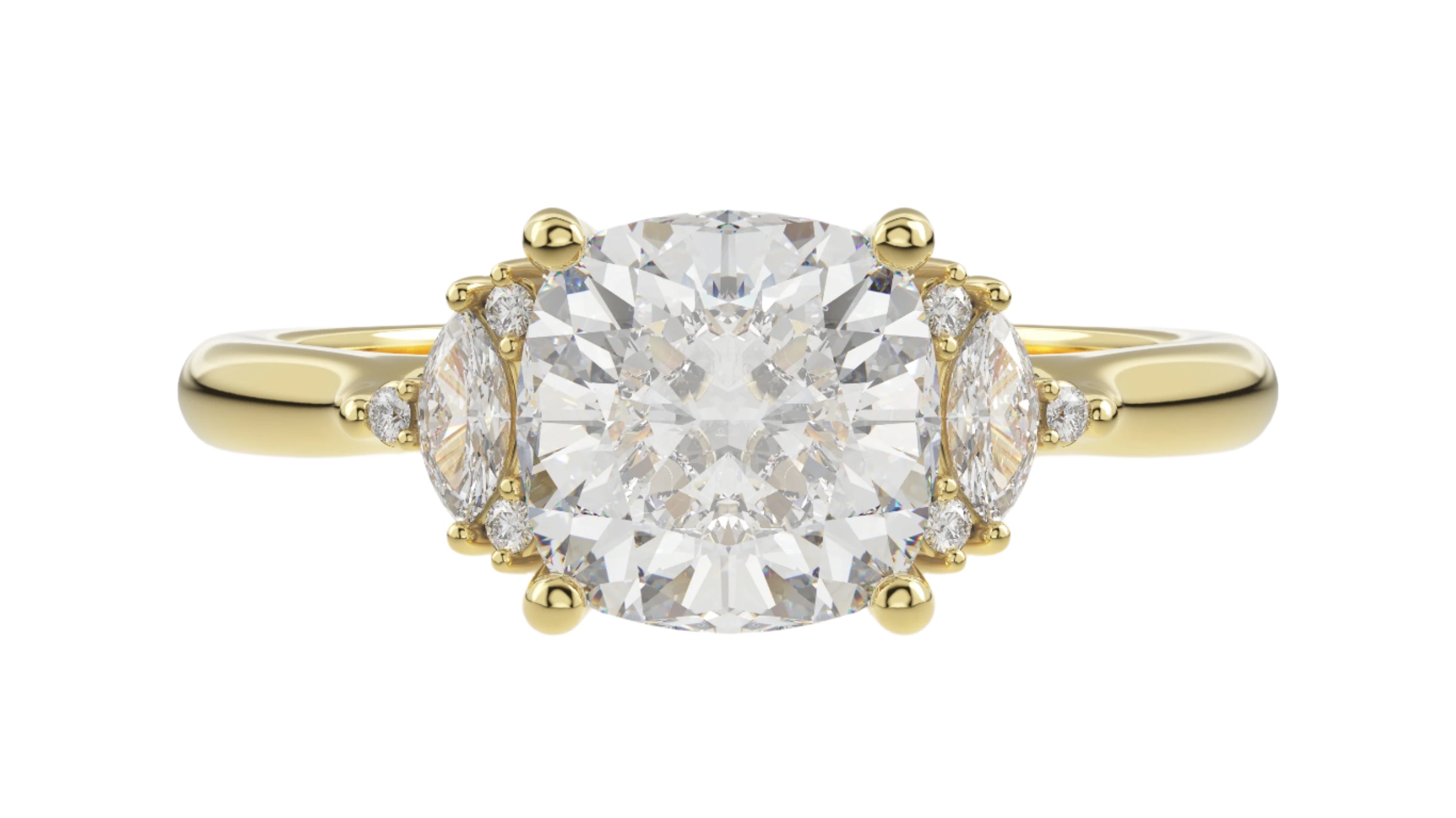 The Maren Ring | Cushion | Setting Only - Lavender Creek Gems