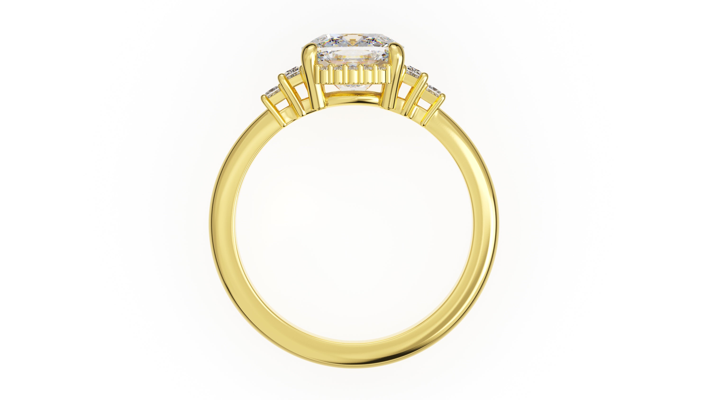 The Sura Ring | Cushion | Setting Only - Lavender Creek Gems