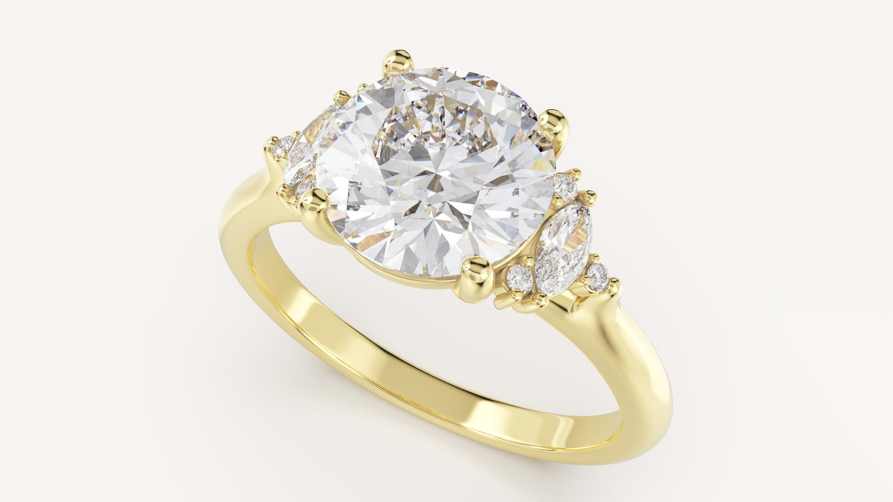The Maren Ring | Round | Setting Only - Lavender Creek Gems