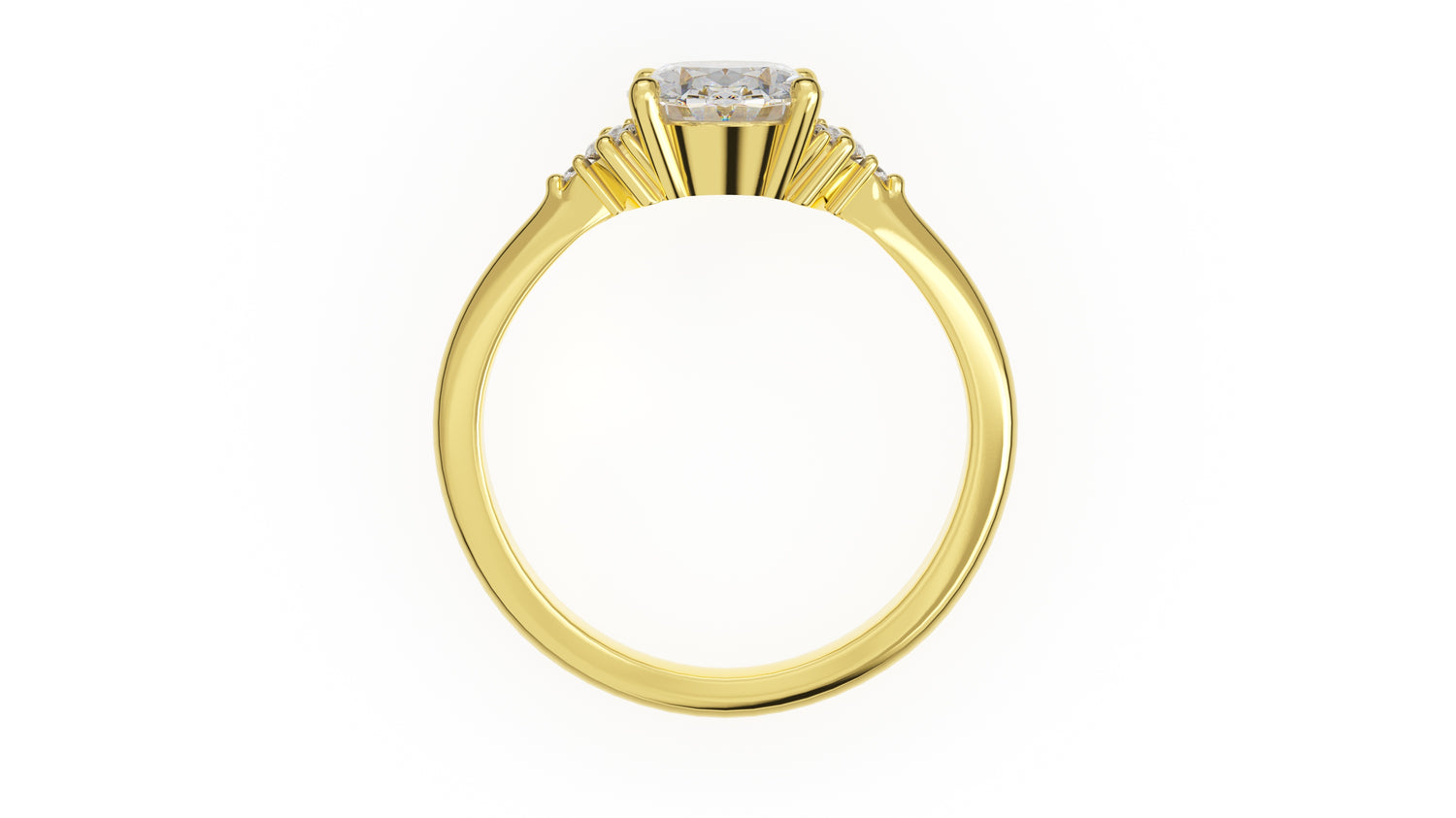 The Low Maren Ring | Oval | Setting Only - Lavender Creek Gems