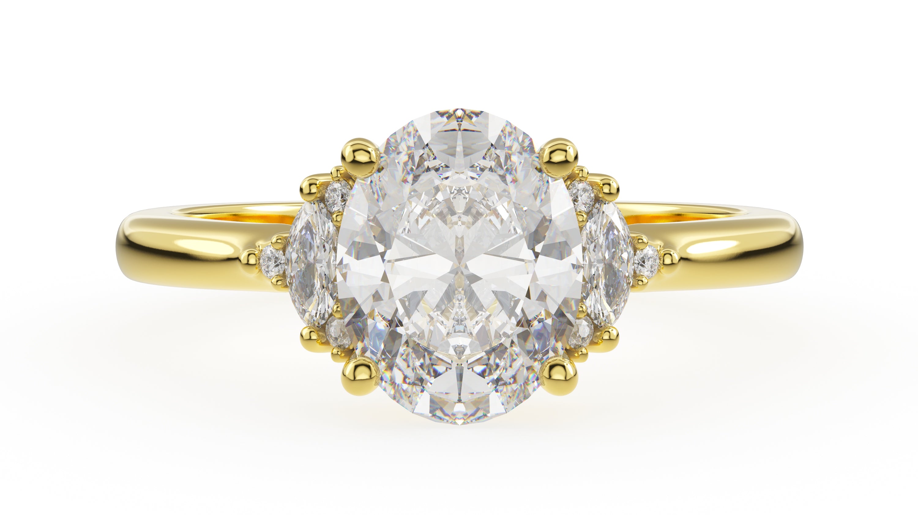 The Low Maren Ring | Oval | Setting Only - Lavender Creek Gems