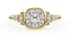 The Bezel Maeve Ring | Cushion | Setting Only - Lavender Creek Gems