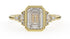 The Bezel Maeve Ring | Emerald Cut | Setting Only - Lavender Creek Gems