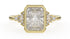 The Bezel Maeve Ring | Radiant | Setting Only - Lavender Creek Gems