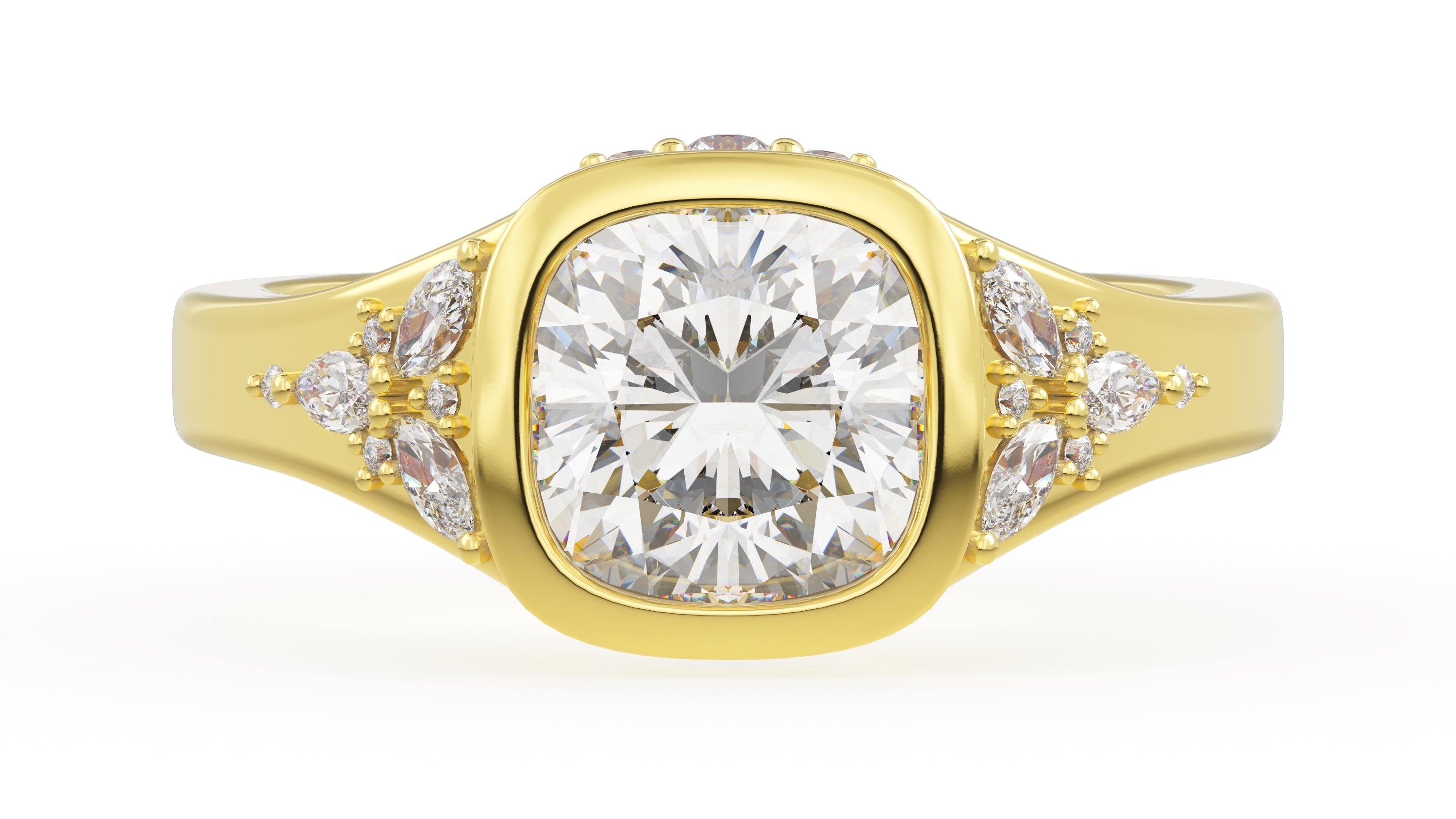 The Daylight Ring | Cushion | Setting Only - Lavender Creek Gems