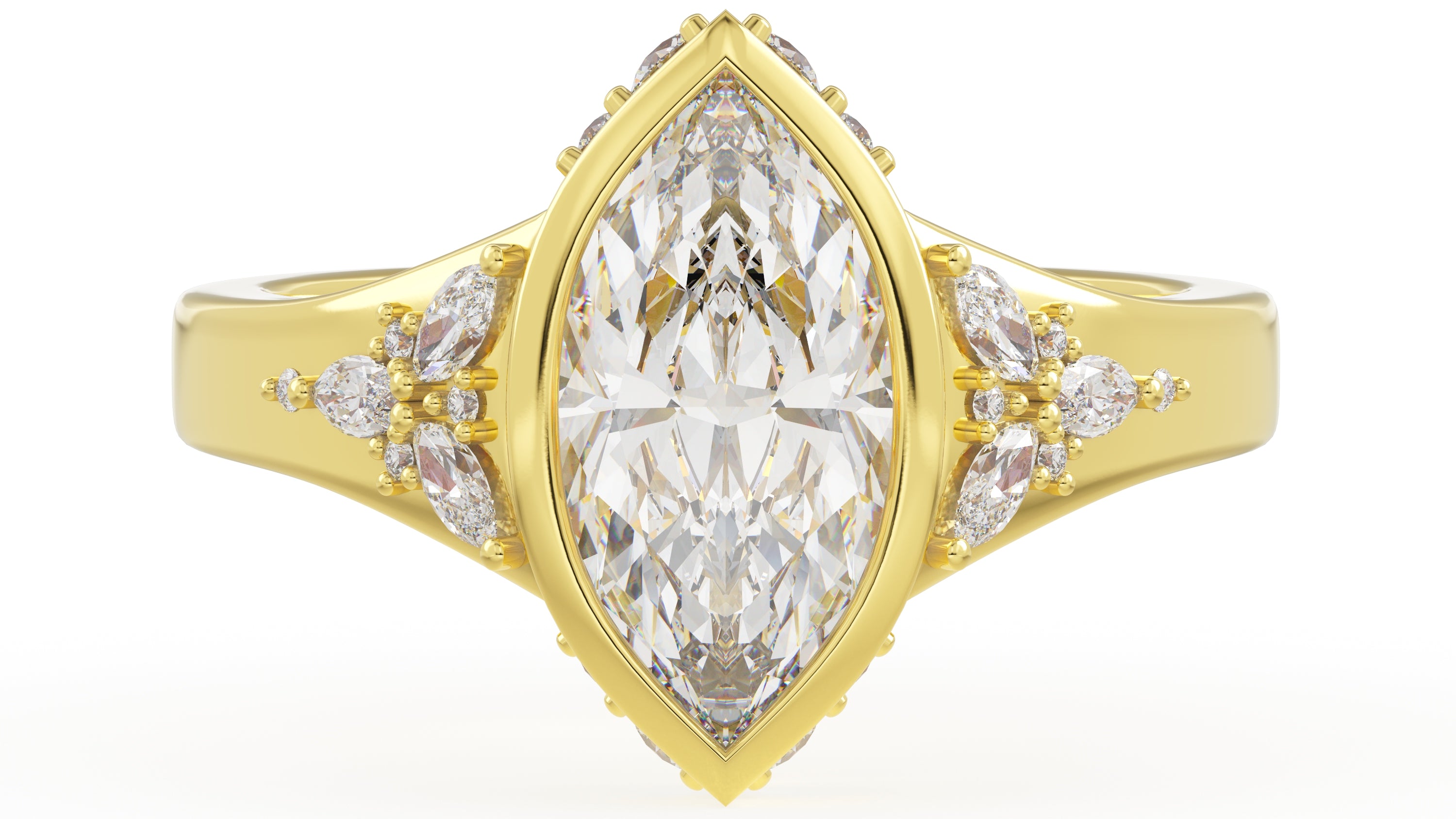 The Daylight Ring | Marquise | Setting Only - Lavender Creek Gems