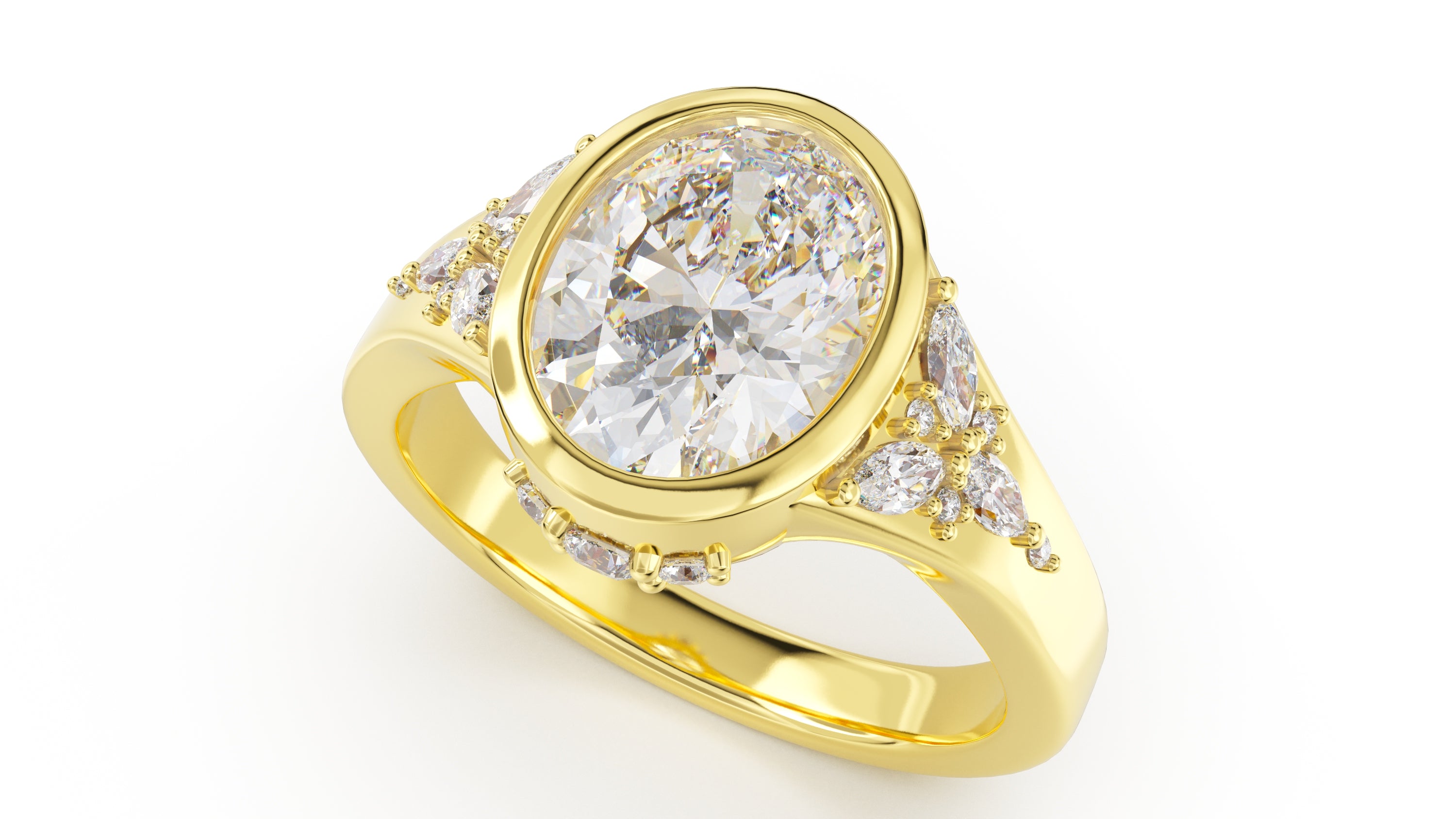 The Daylight Ring | Oval | Setting Only - Lavender Creek Gems
