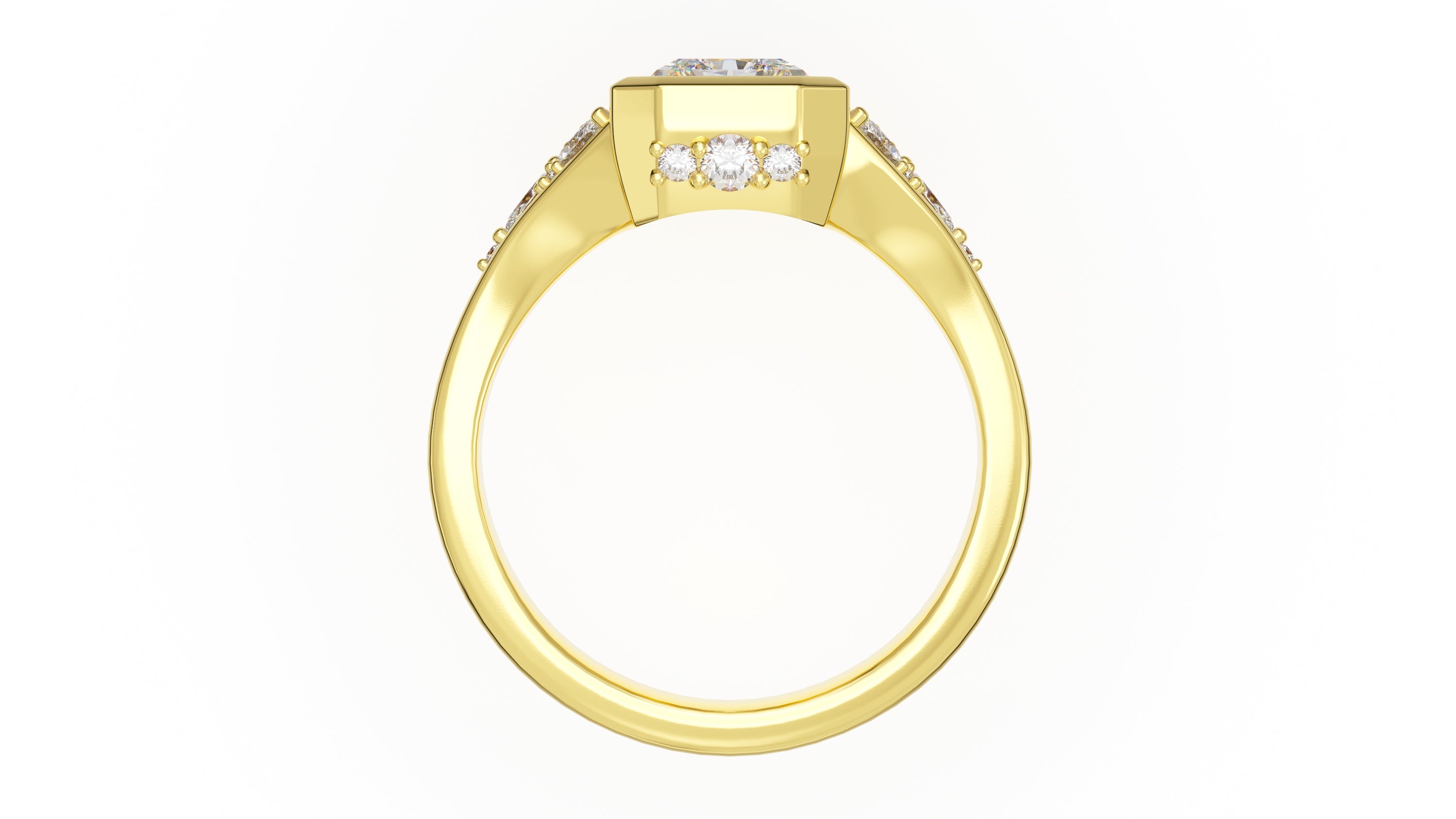 The Daylight Ring | Radiant | Setting Only - Lavender Creek Gems