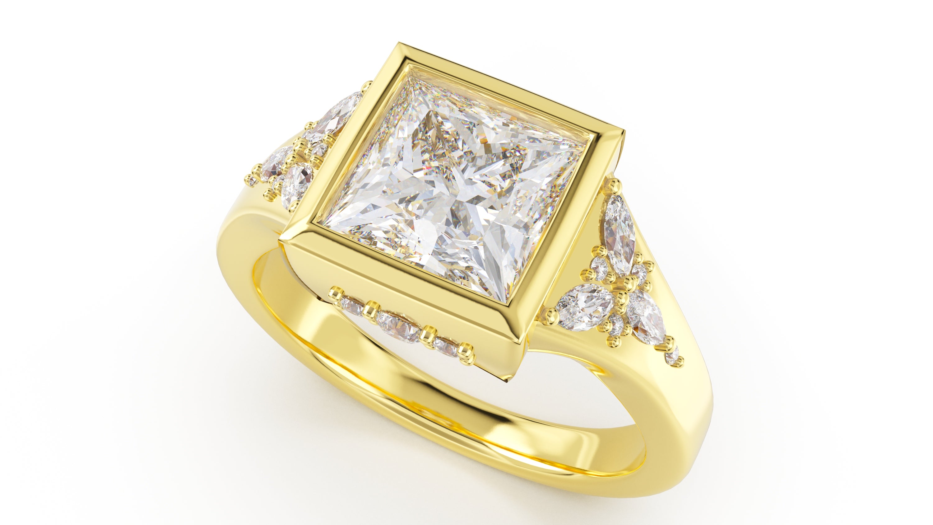 The Daylight Ring | Princess | Setting Only - Lavender Creek Gems