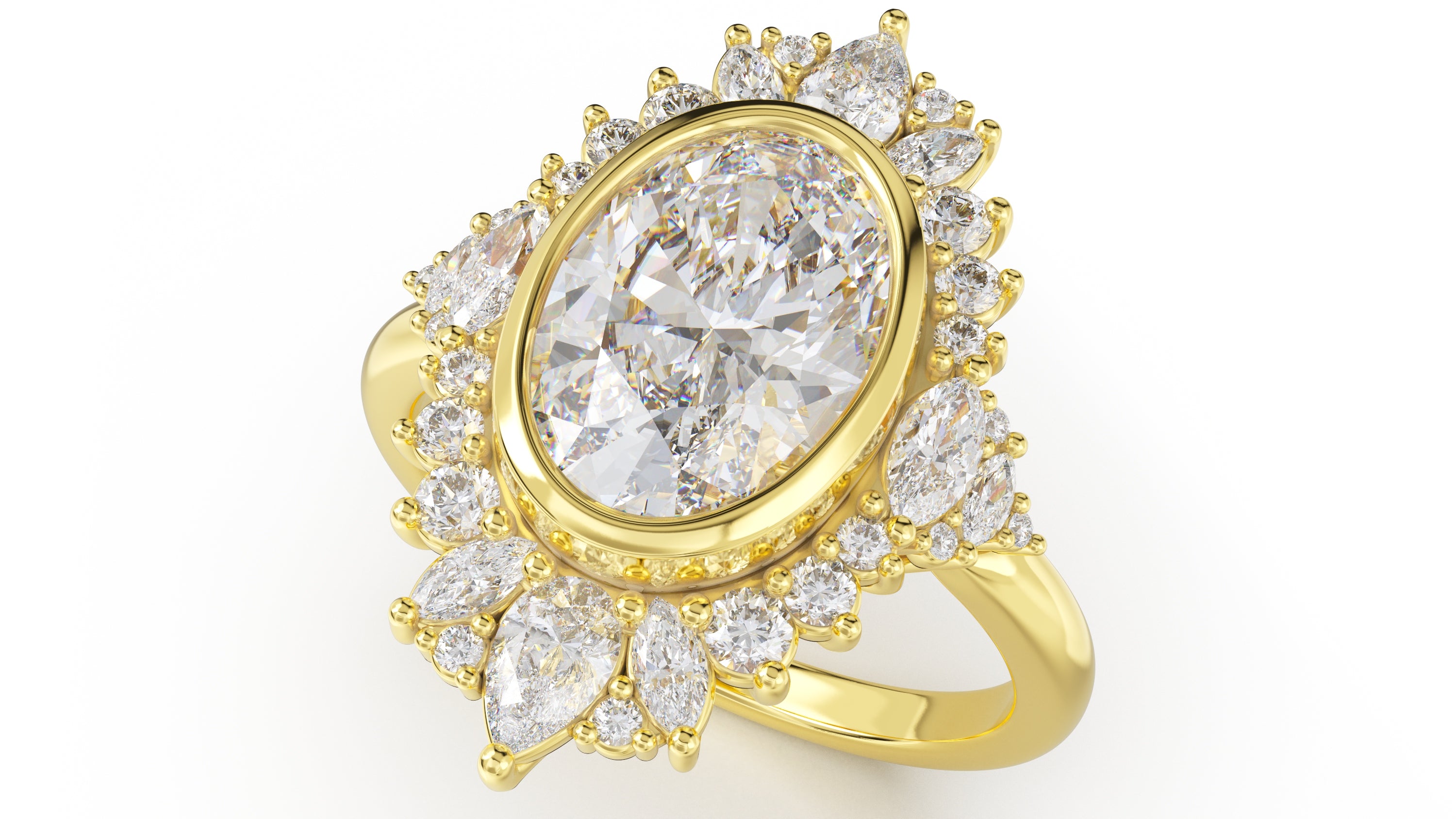 The Ethereal Ring | Oval | Setting Only - Lavender Creek Gems