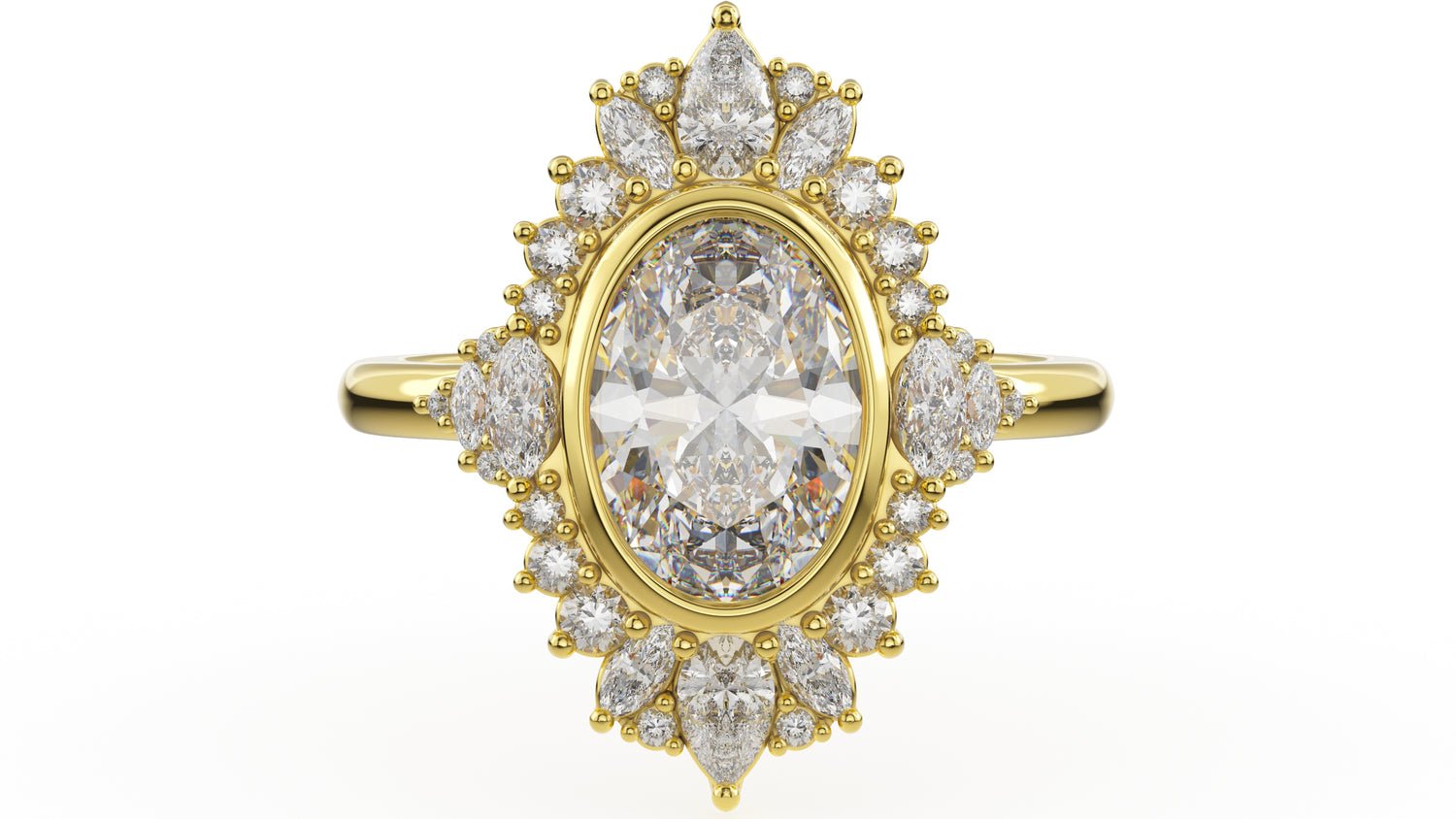 The Ethereal Ring | Oval | Setting Only - Lavender Creek Gems