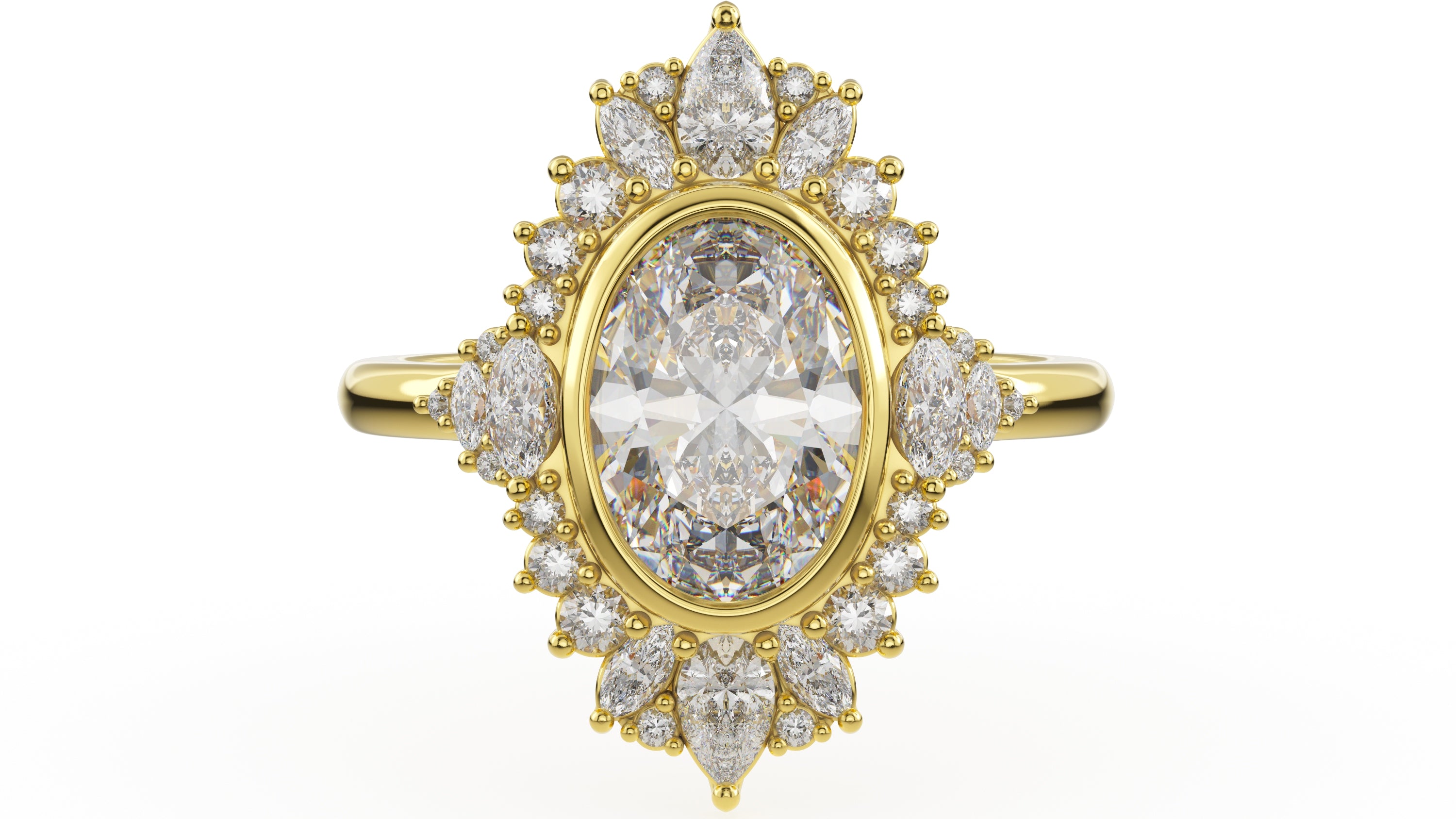 The Ethereal Ring | Oval | Setting Only - Lavender Creek Gems