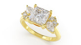 The Fleur Ring | Princess | Setting Only - Lavender Creek Gems