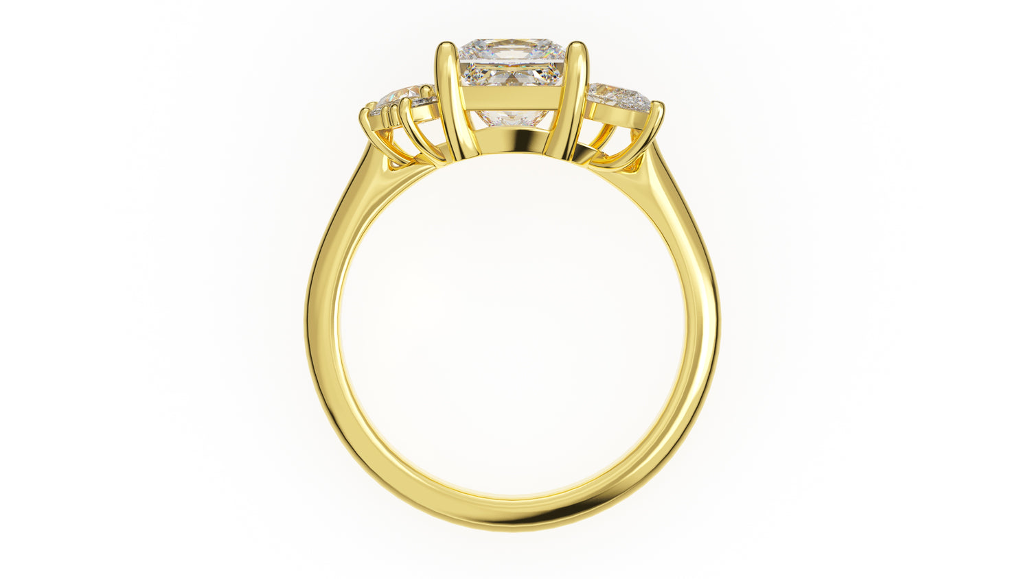 The Fleur Ring | Princess | Setting Only - Lavender Creek Gems