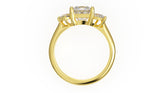 The Fleur Ring | Princess | Setting Only - Lavender Creek Gems