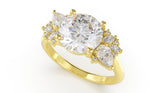 The Fleur Ring | Round | Setting Only - Lavender Creek Gems