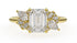The Fleur Ring | Emerald Cut | Setting Only - Lavender Creek Gems