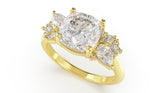 The Fleur Ring | Cushion | Setting Only - Lavender Creek Gems