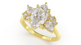 The Fleur Ring | Marquise | Setting Only - Lavender Creek Gems