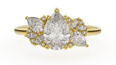The Fleur Ring | Pear | Setting Only - Lavender Creek Gems