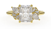 The Fleur Ring | Radiant | Setting Only - Lavender Creek Gems